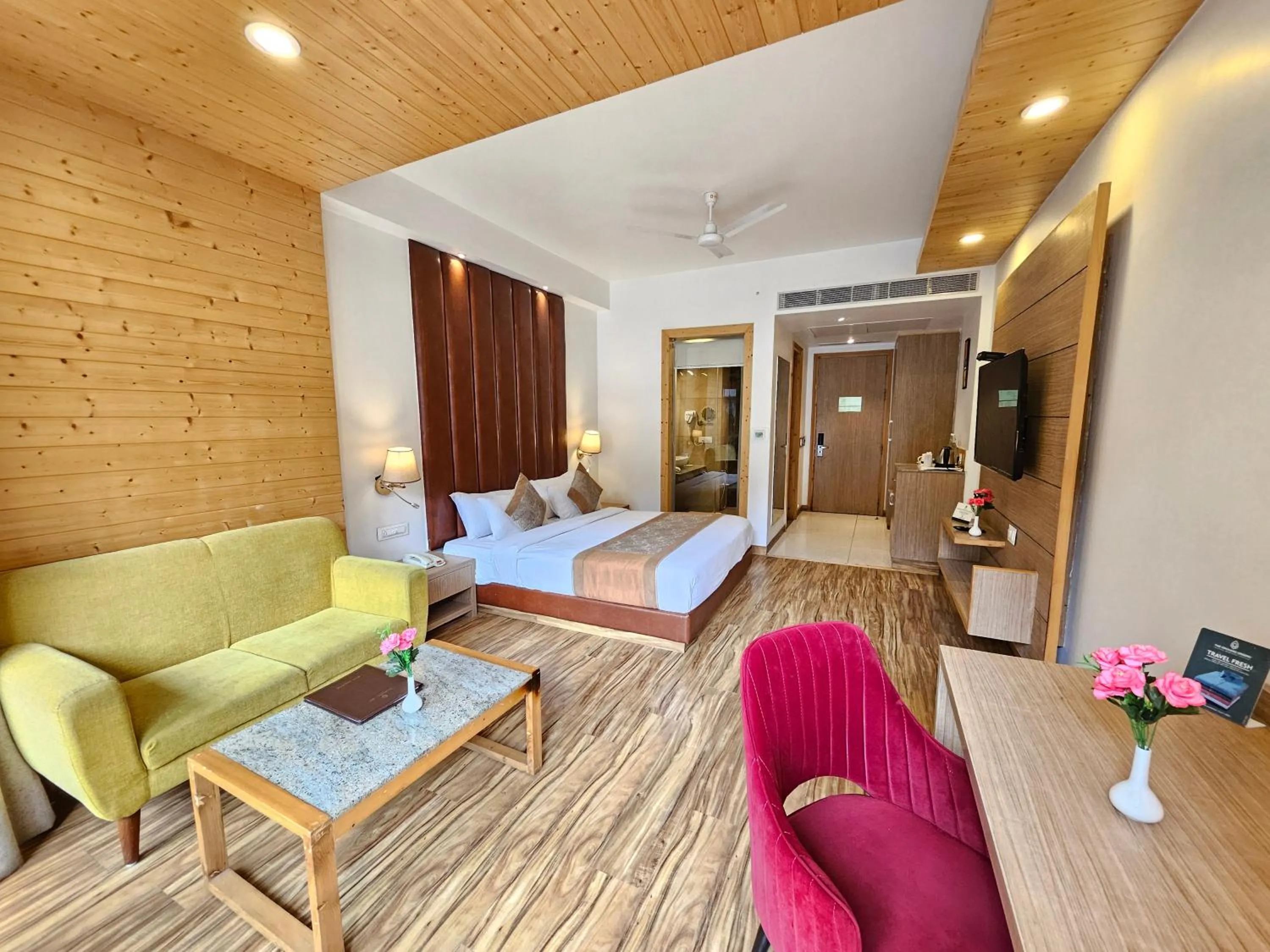 Bed in The Orchard Greens Resort - A Centrally Heated Property