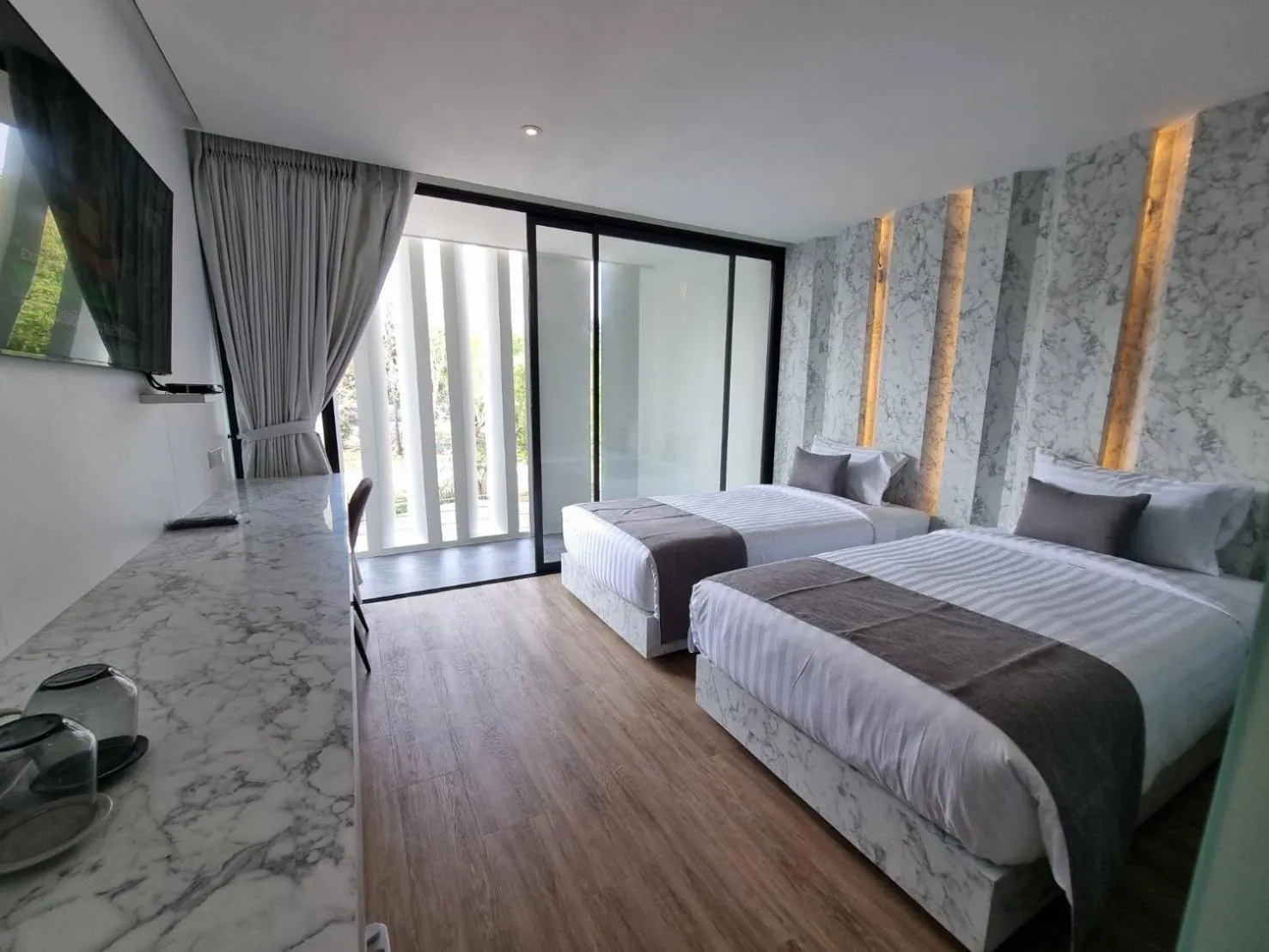 Photo of the whole room, Bed in Nirundorn Resort Chaam