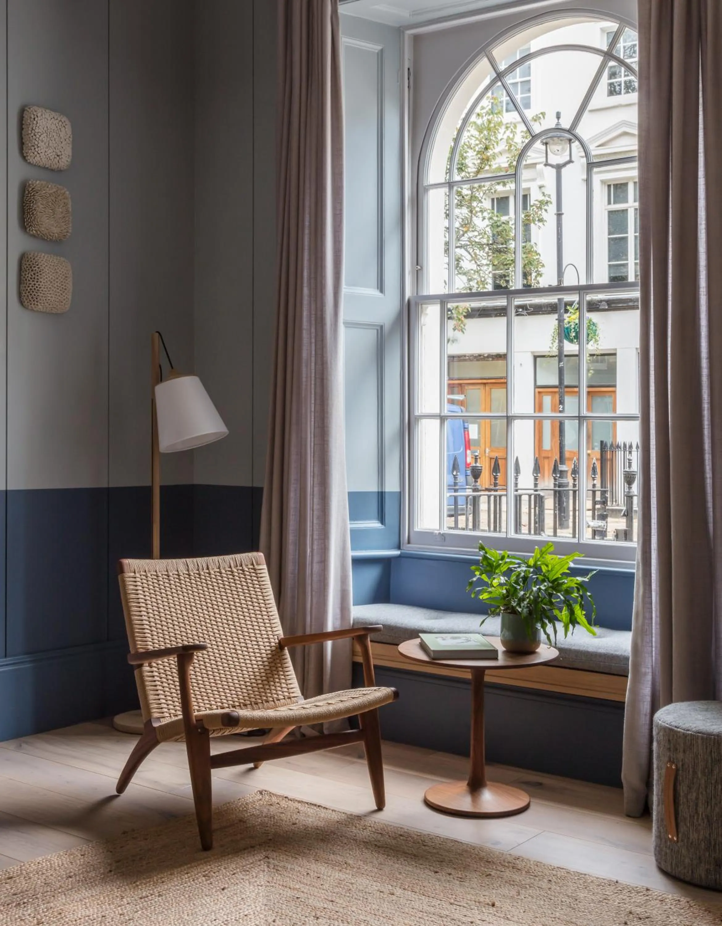 Seating area in Inhabit Southwick Street, a Member of Design Hotels