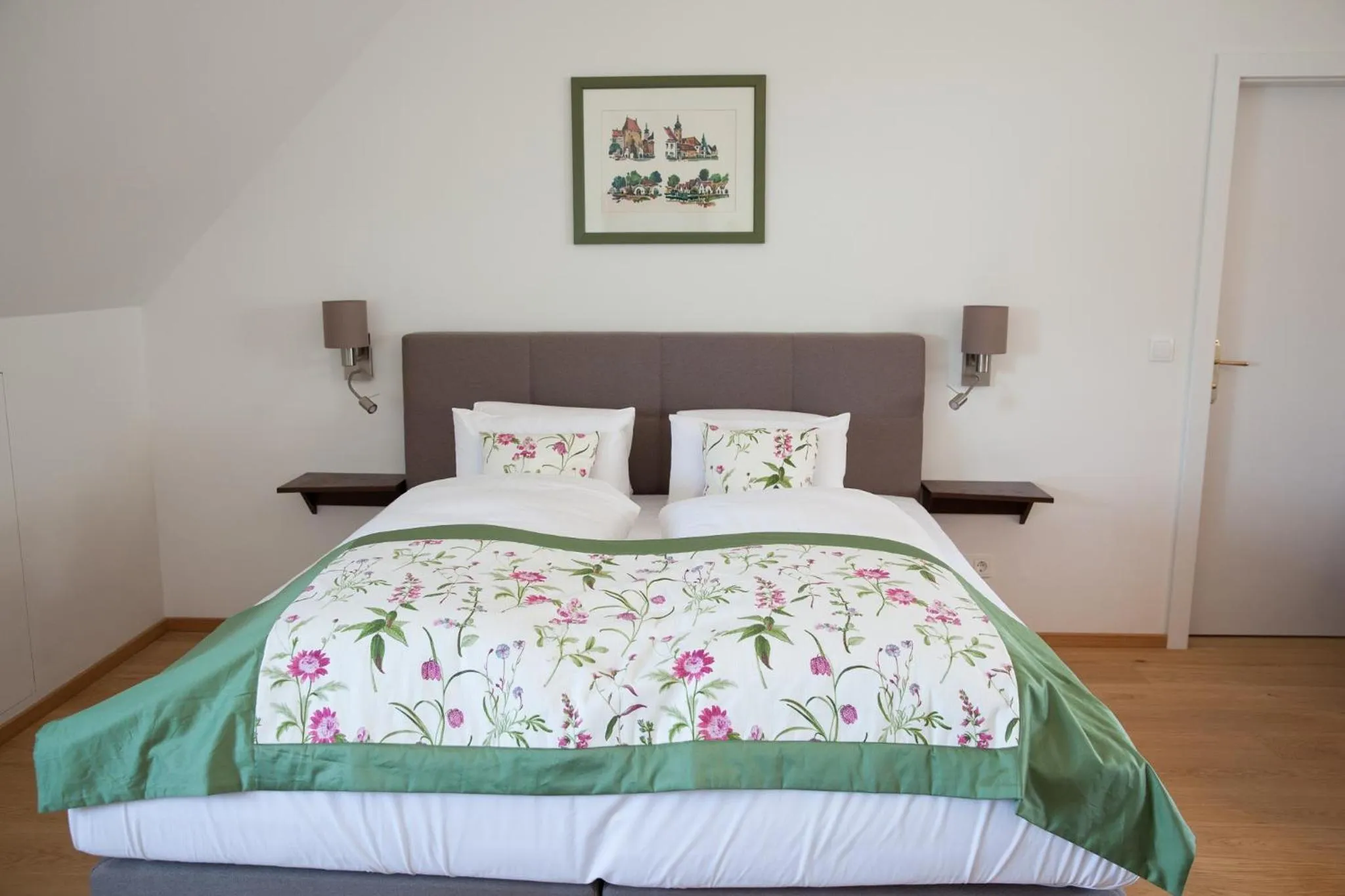 Bed in Gasthof zum Goldenen Anker