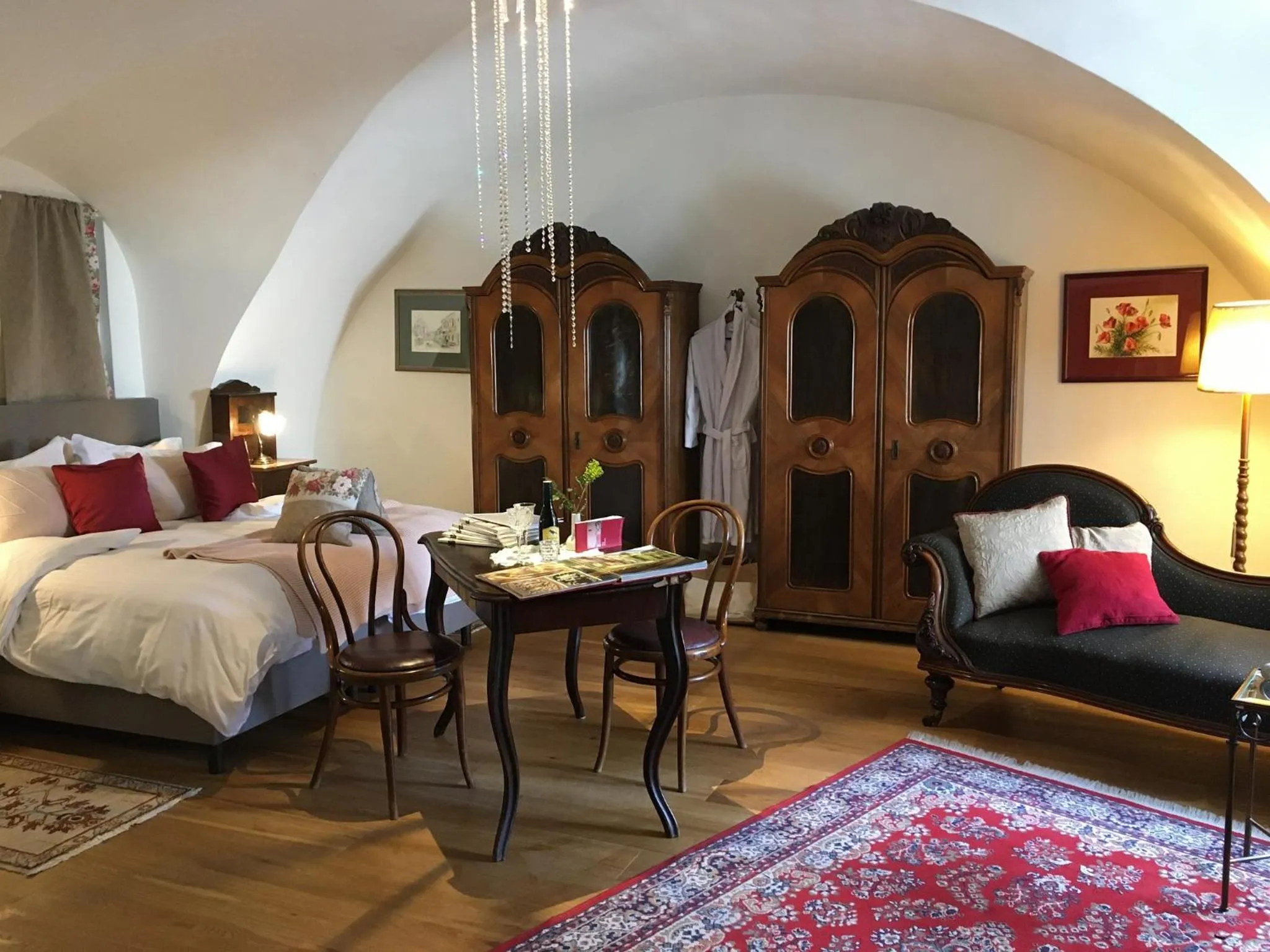 Bed in Gasthof zum Goldenen Anker