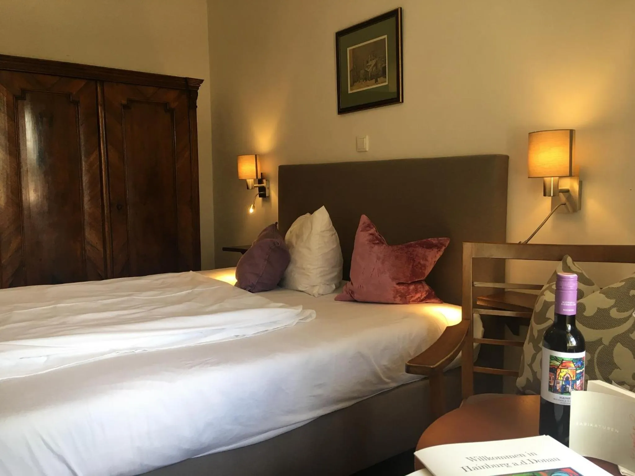 Bed in Gasthof zum Goldenen Anker