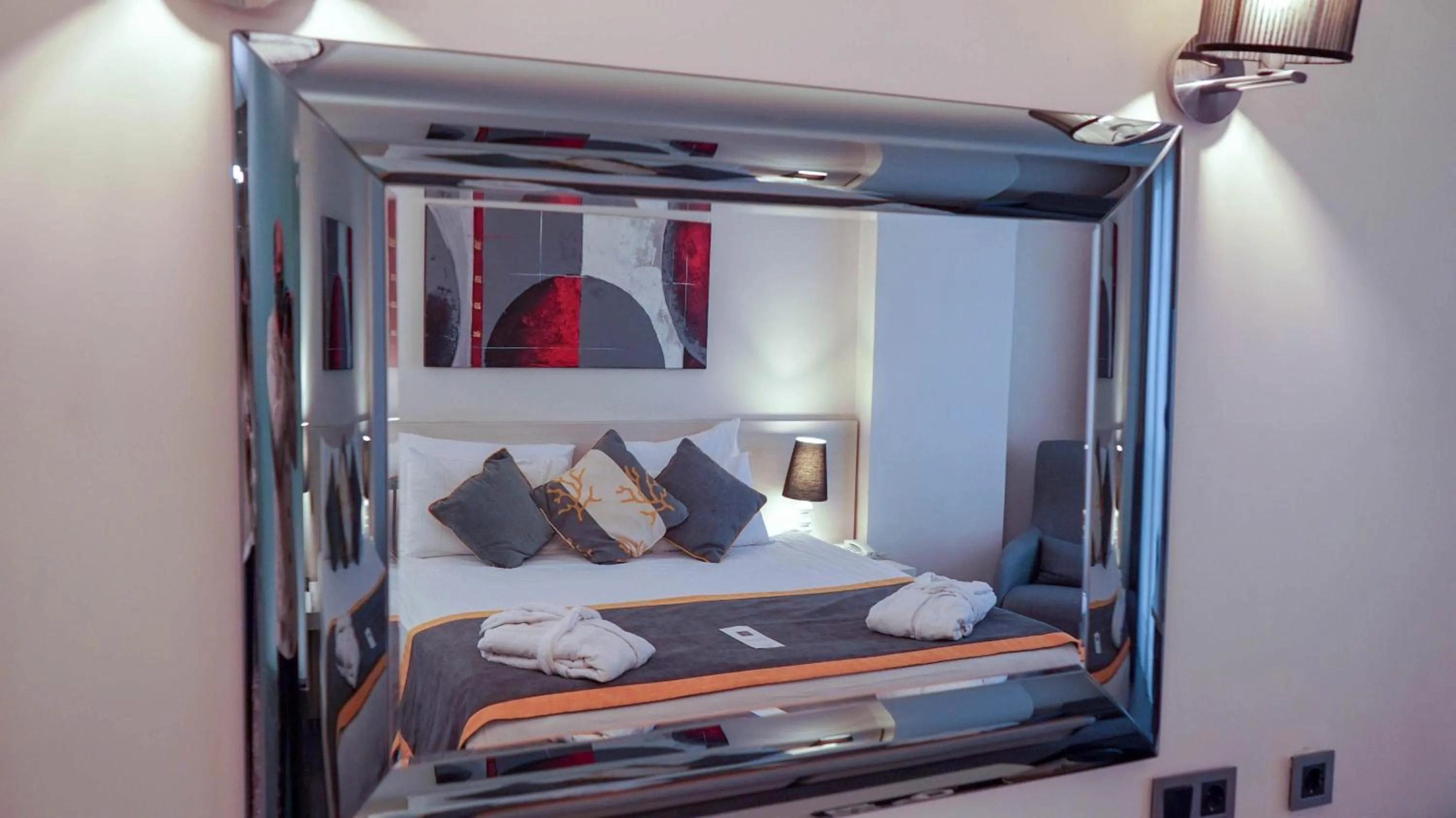 Bed in Koza Suite Hotel