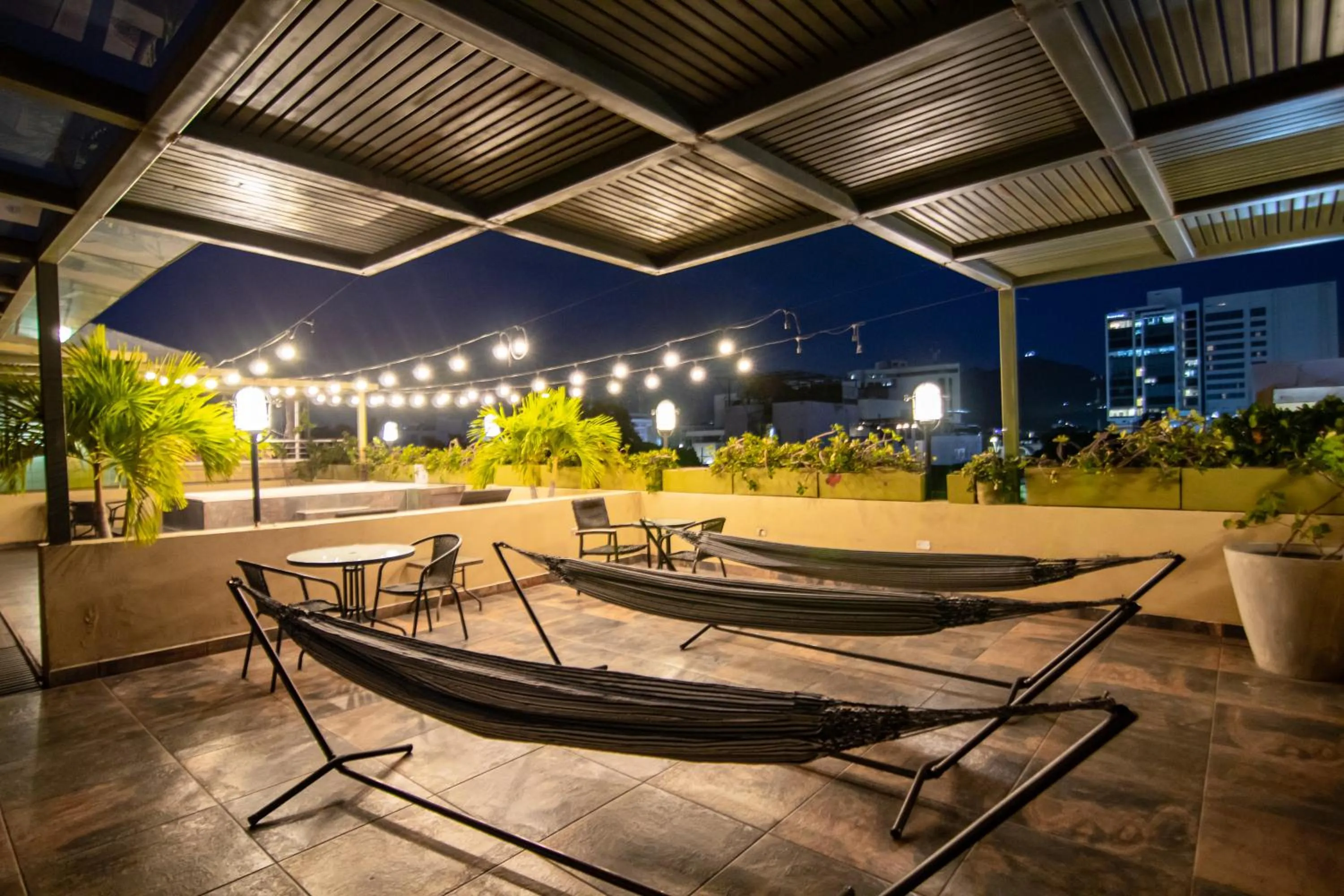 Patio in Oasis Fresh Hotel