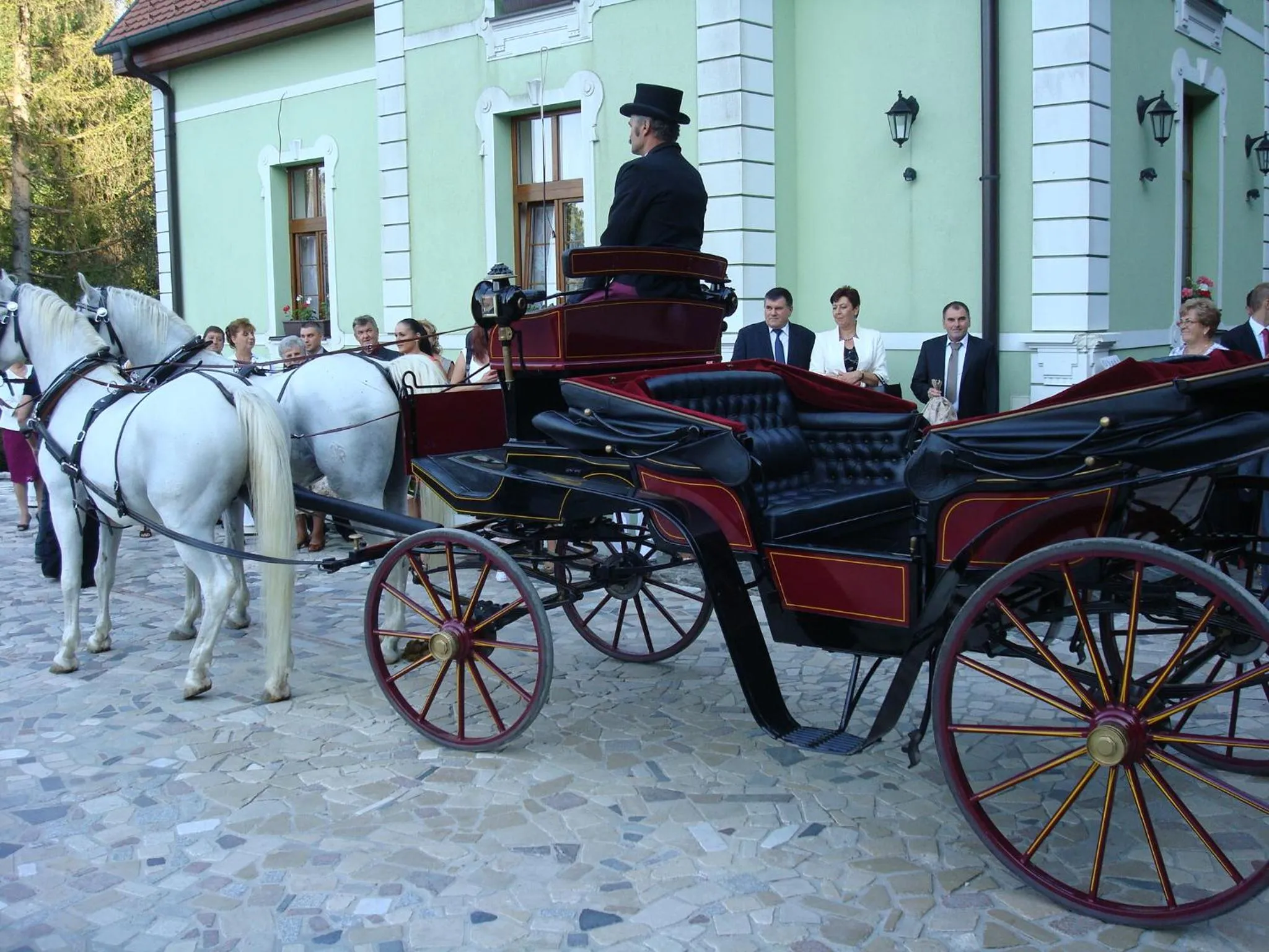 group of guests in Penzión Zlatý Jeleň