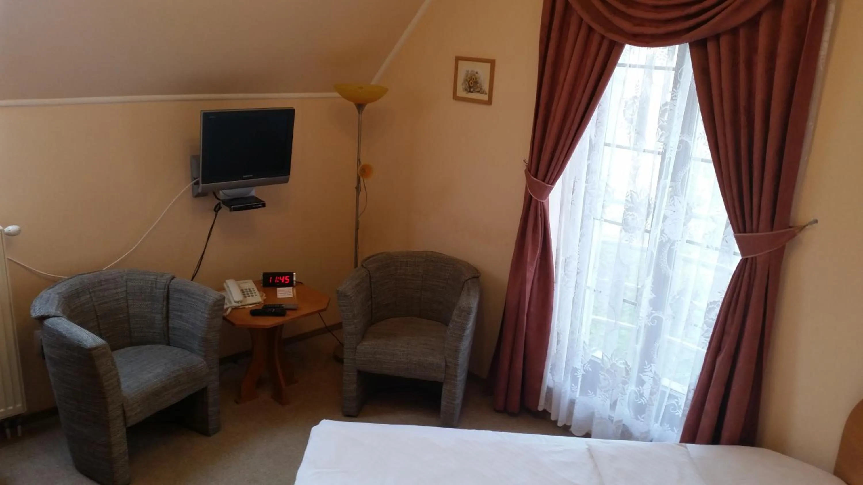 Decorative detail, Bed in Penzión Zlatý Jeleň