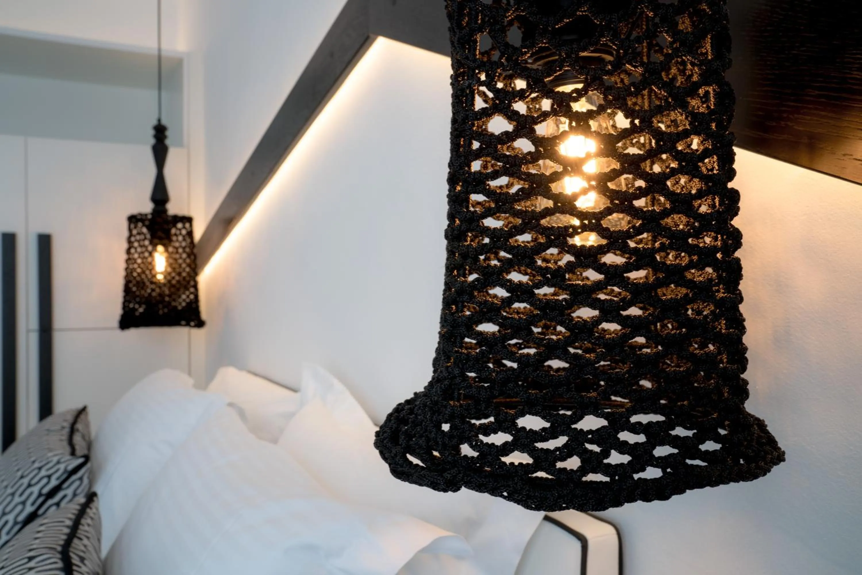 Decorative detail, Bed in Divelia Hotel