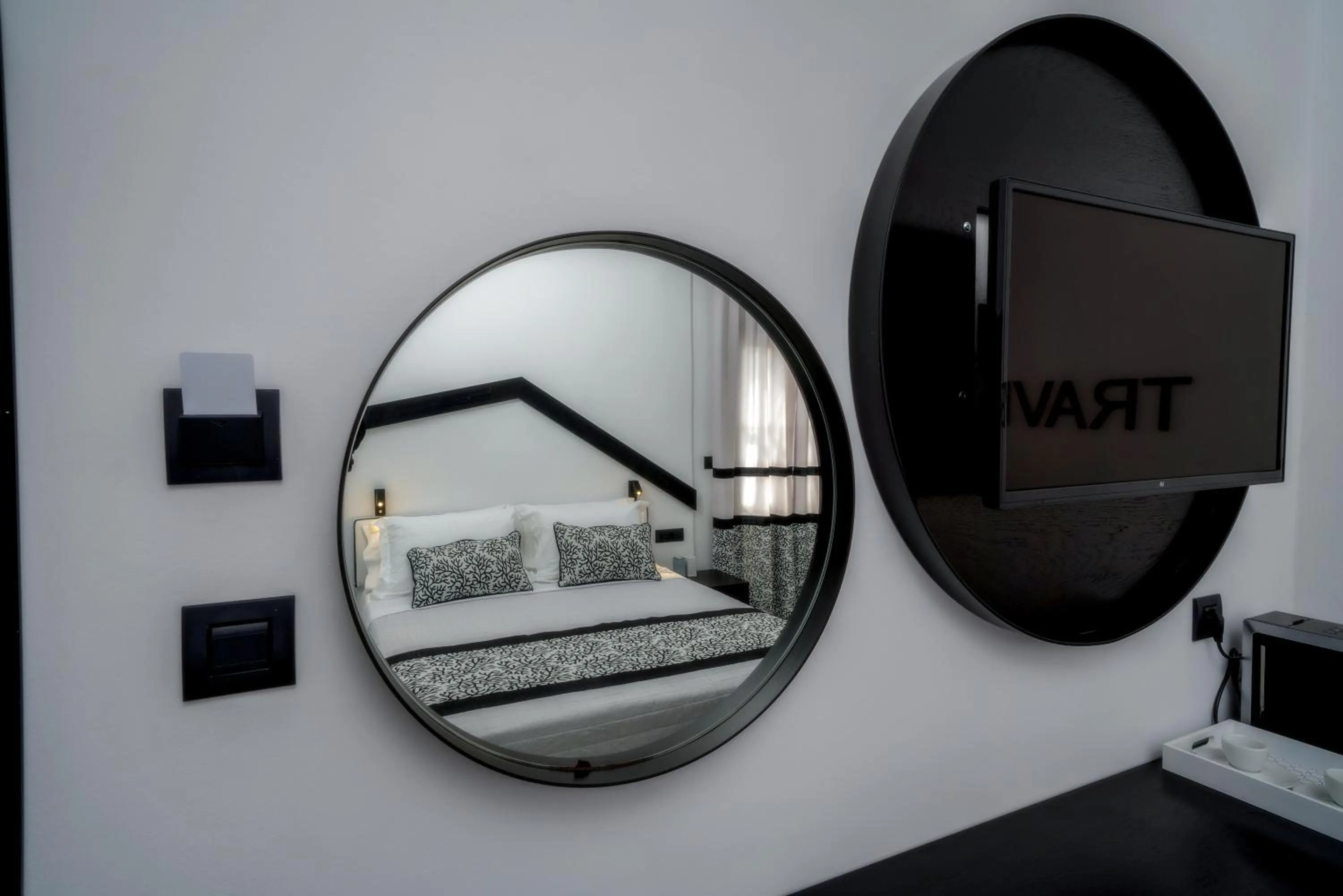 Decorative detail, Bed in Divelia Hotel