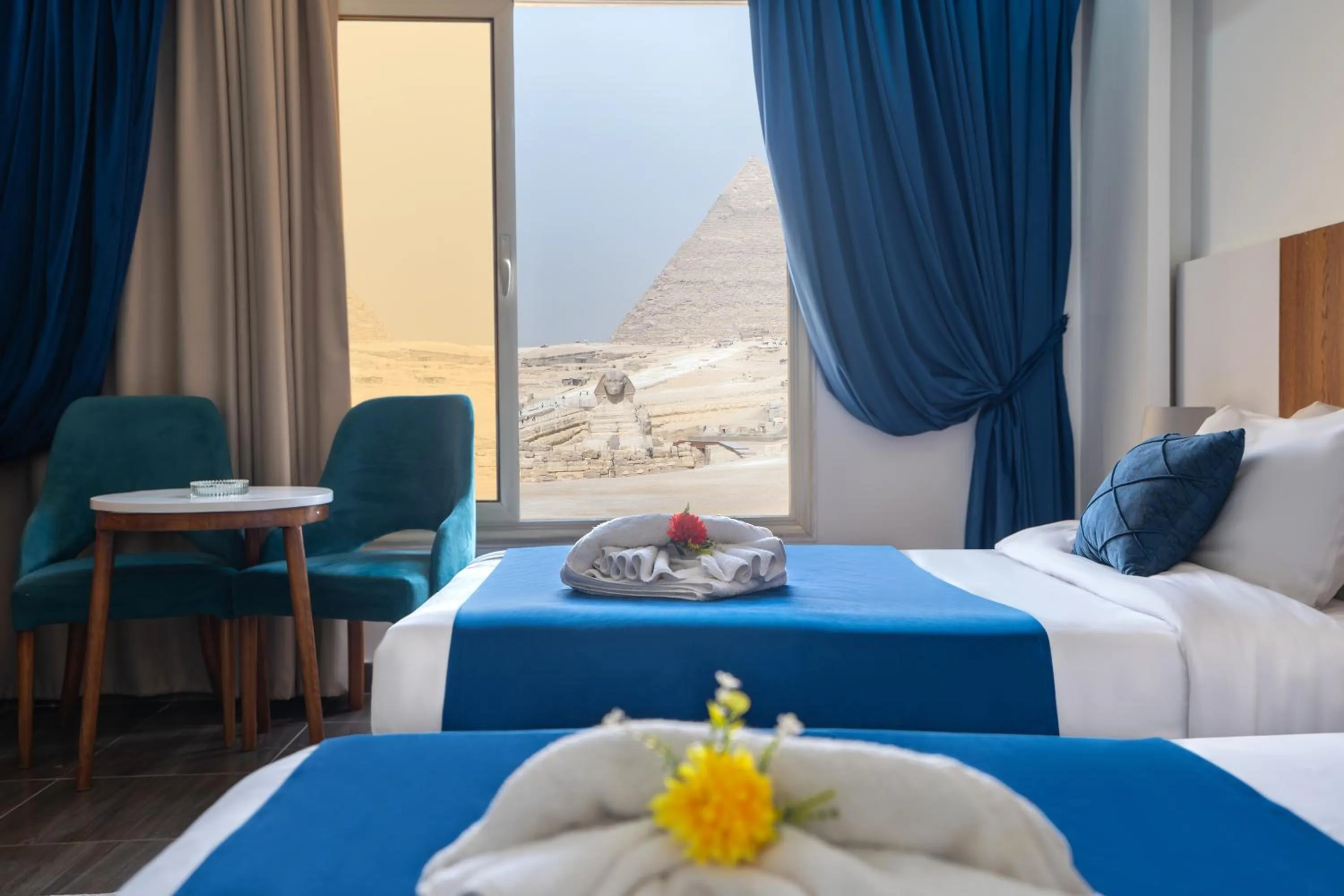 Bed in Hayat Pyramids View Hotel