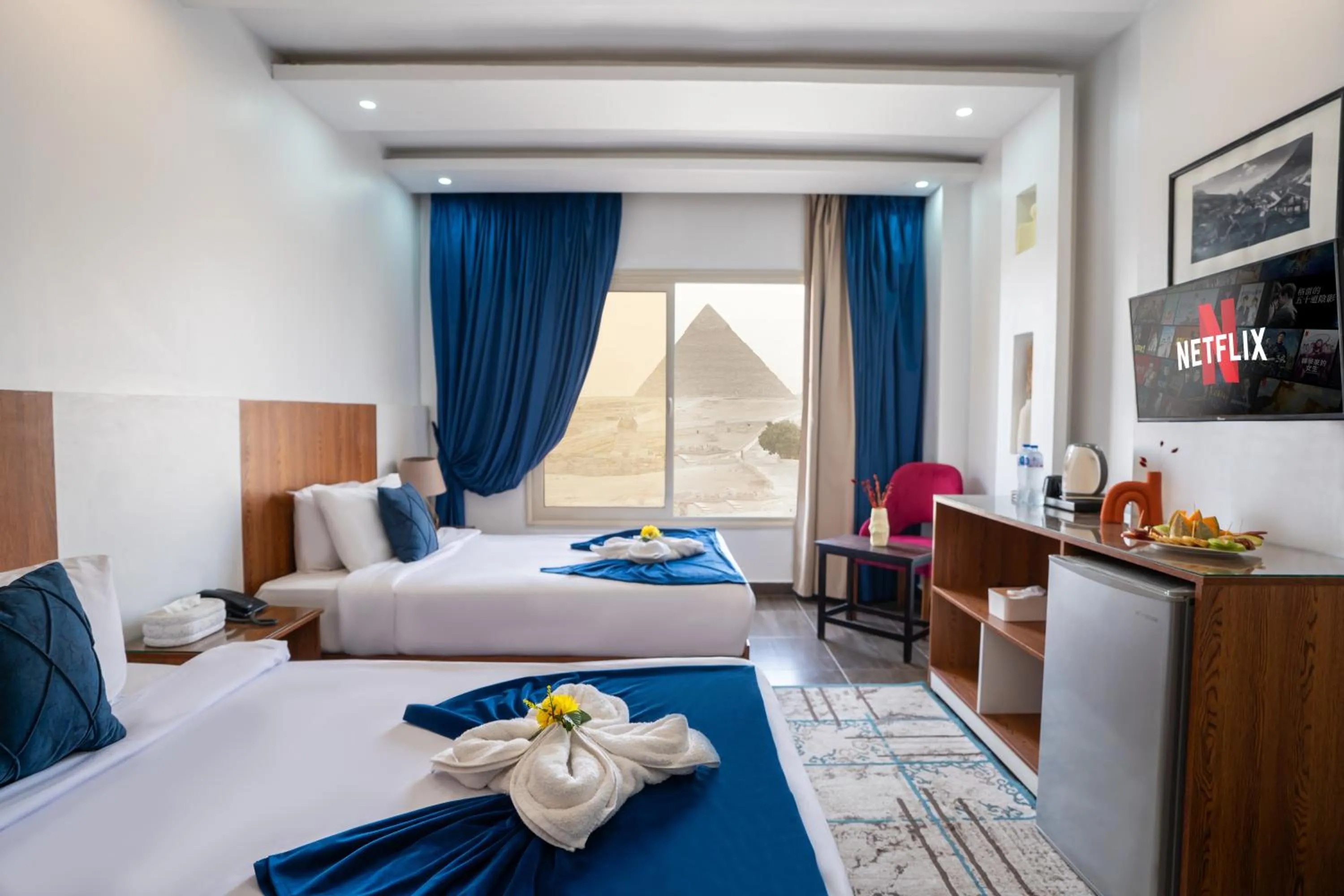 Bed in Hayat Pyramids View Hotel