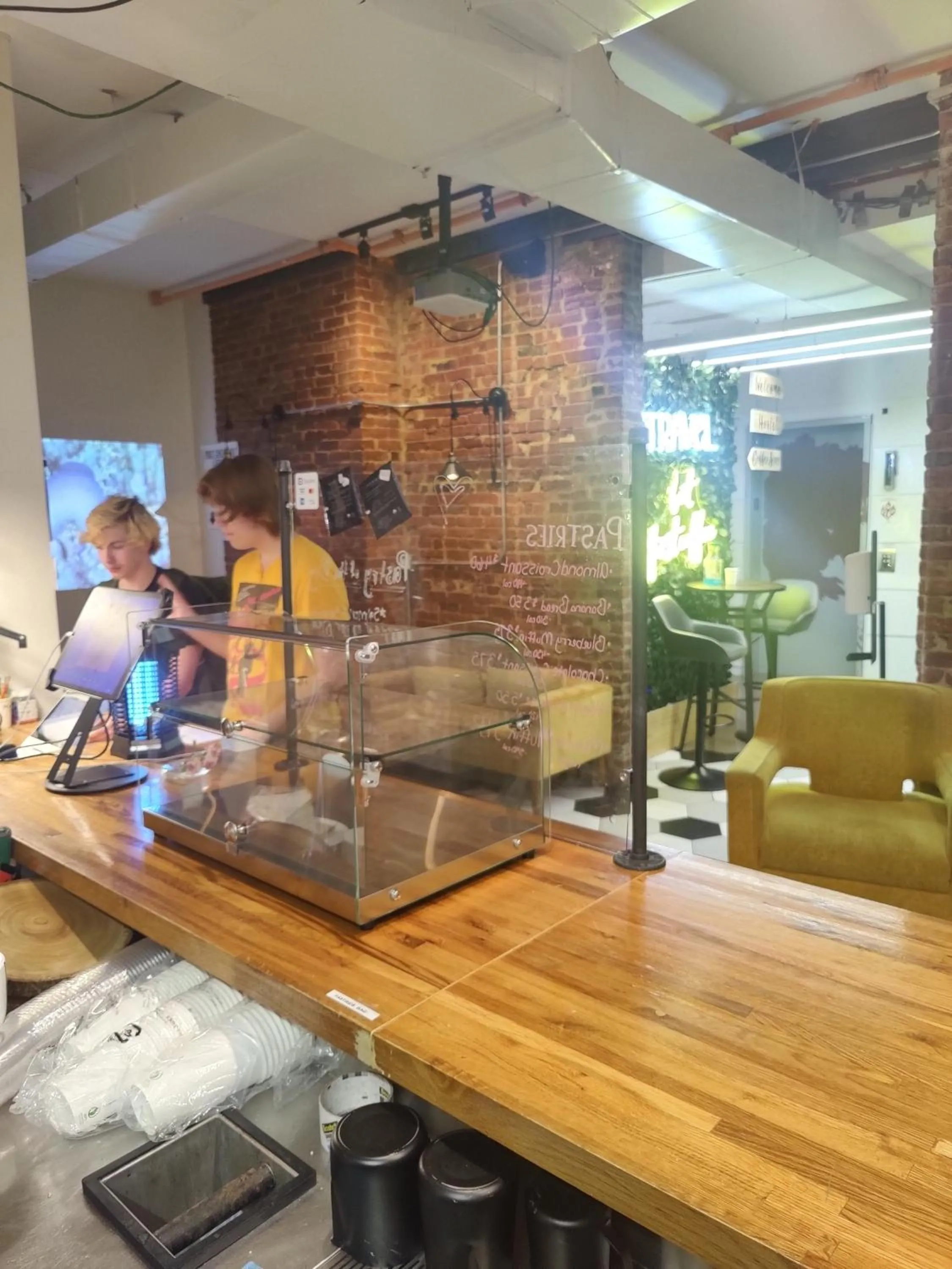 Lobby or reception in U Street Capsule Hostel