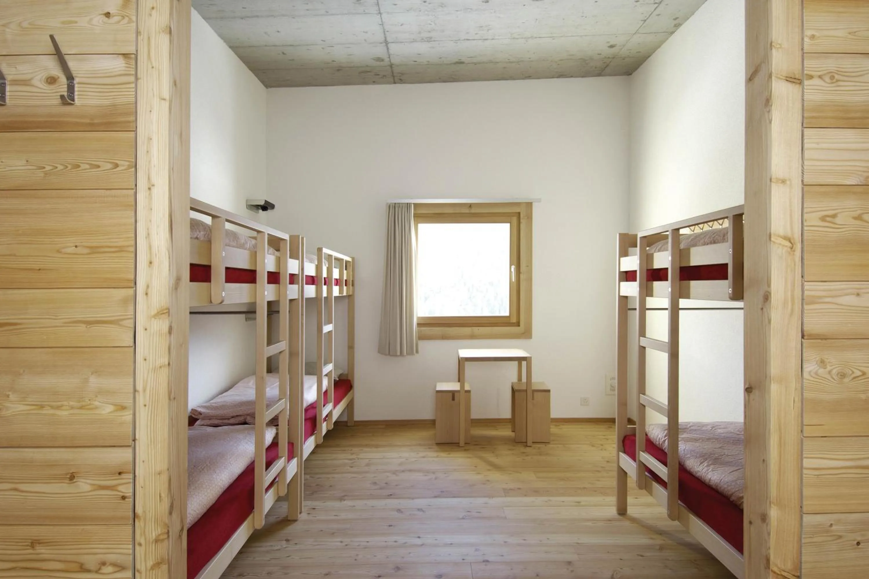 Bed in Scuol Youth Hostel