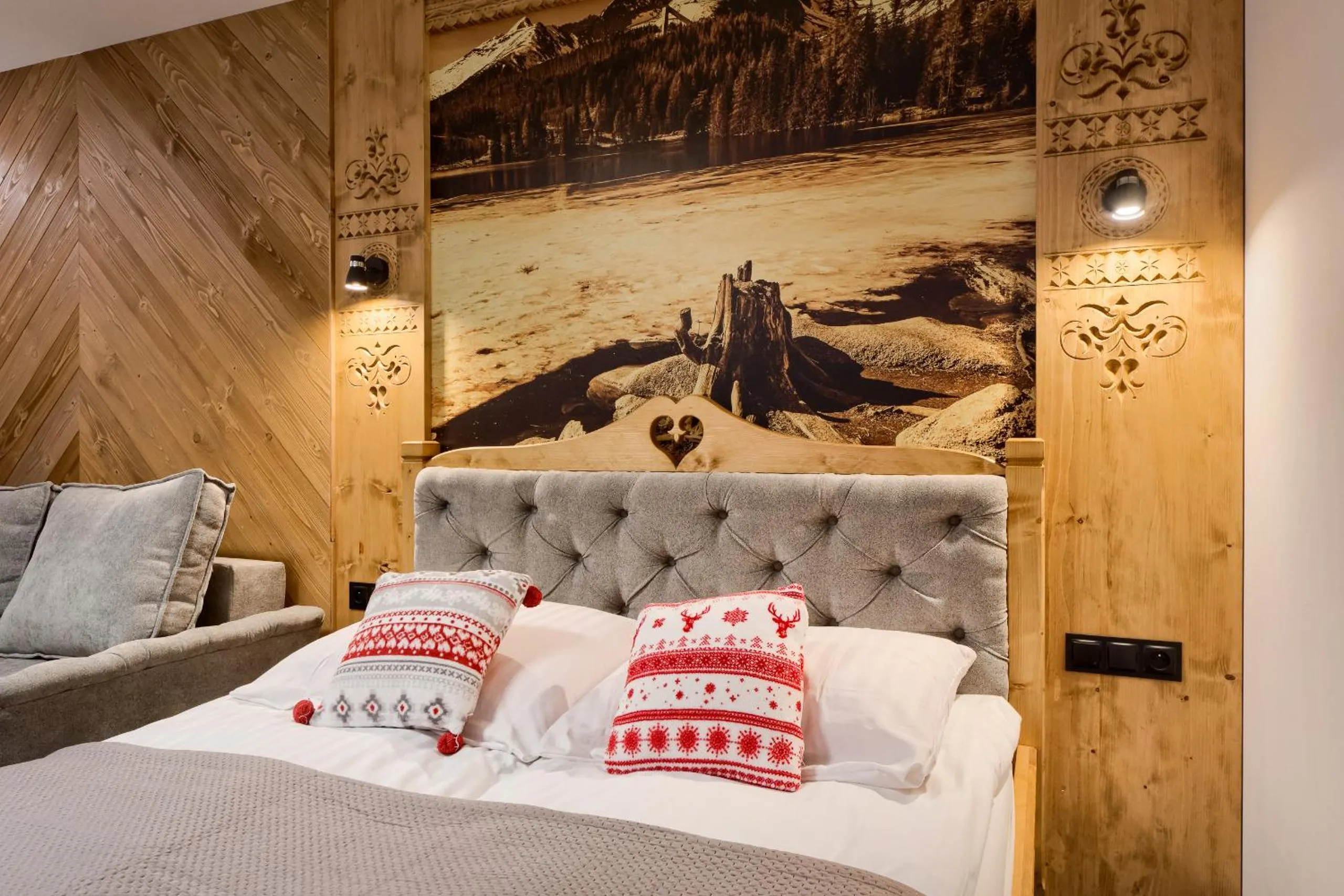 Bed in Apartamenty Willa Kamila Zakopane z Jacuzzi