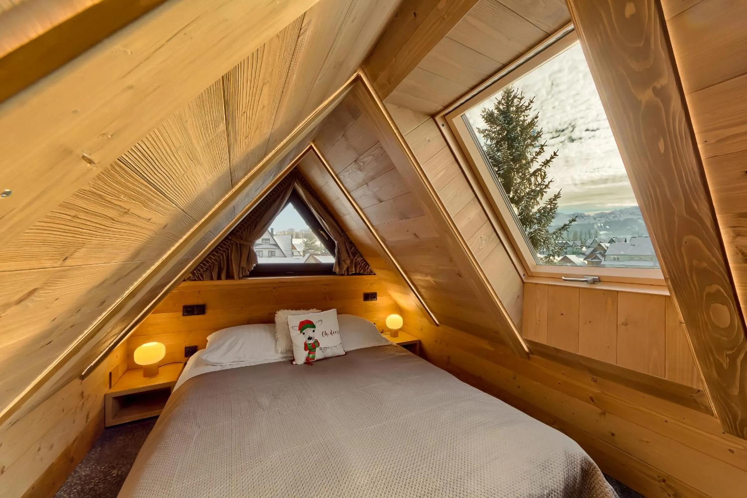 Bed in Apartamenty Willa Kamila Zakopane z Jacuzzi