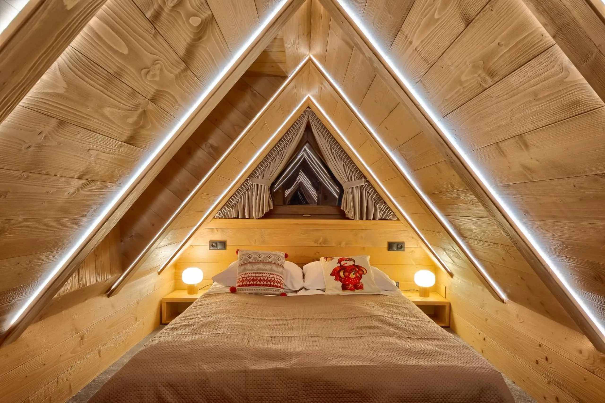 Bed in Apartamenty Willa Kamila Zakopane z Jacuzzi