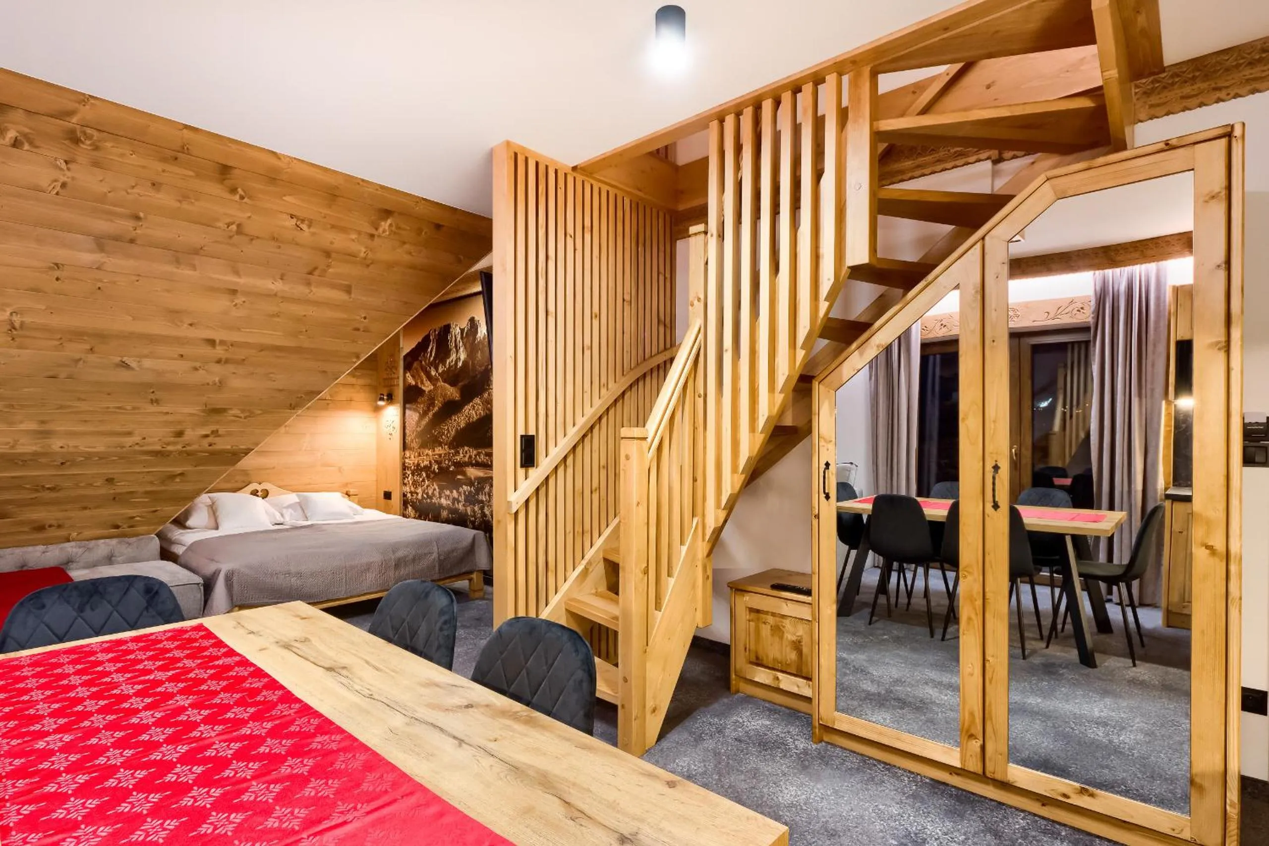 Bed in Apartamenty Willa Kamila Zakopane z Jacuzzi