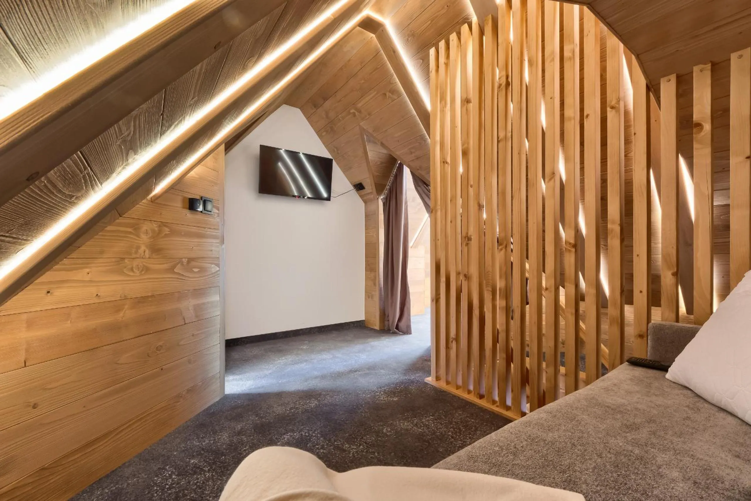 Bed in Apartamenty Willa Kamila Zakopane z Jacuzzi