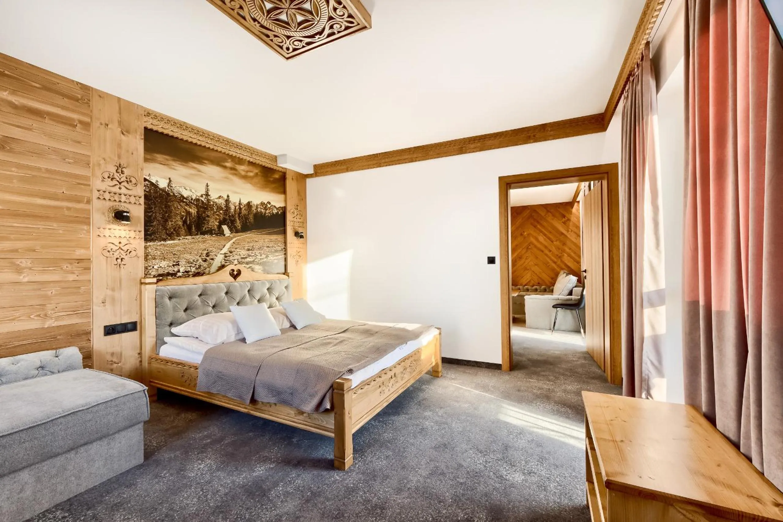 Bed in Apartamenty Willa Kamila Zakopane z Jacuzzi