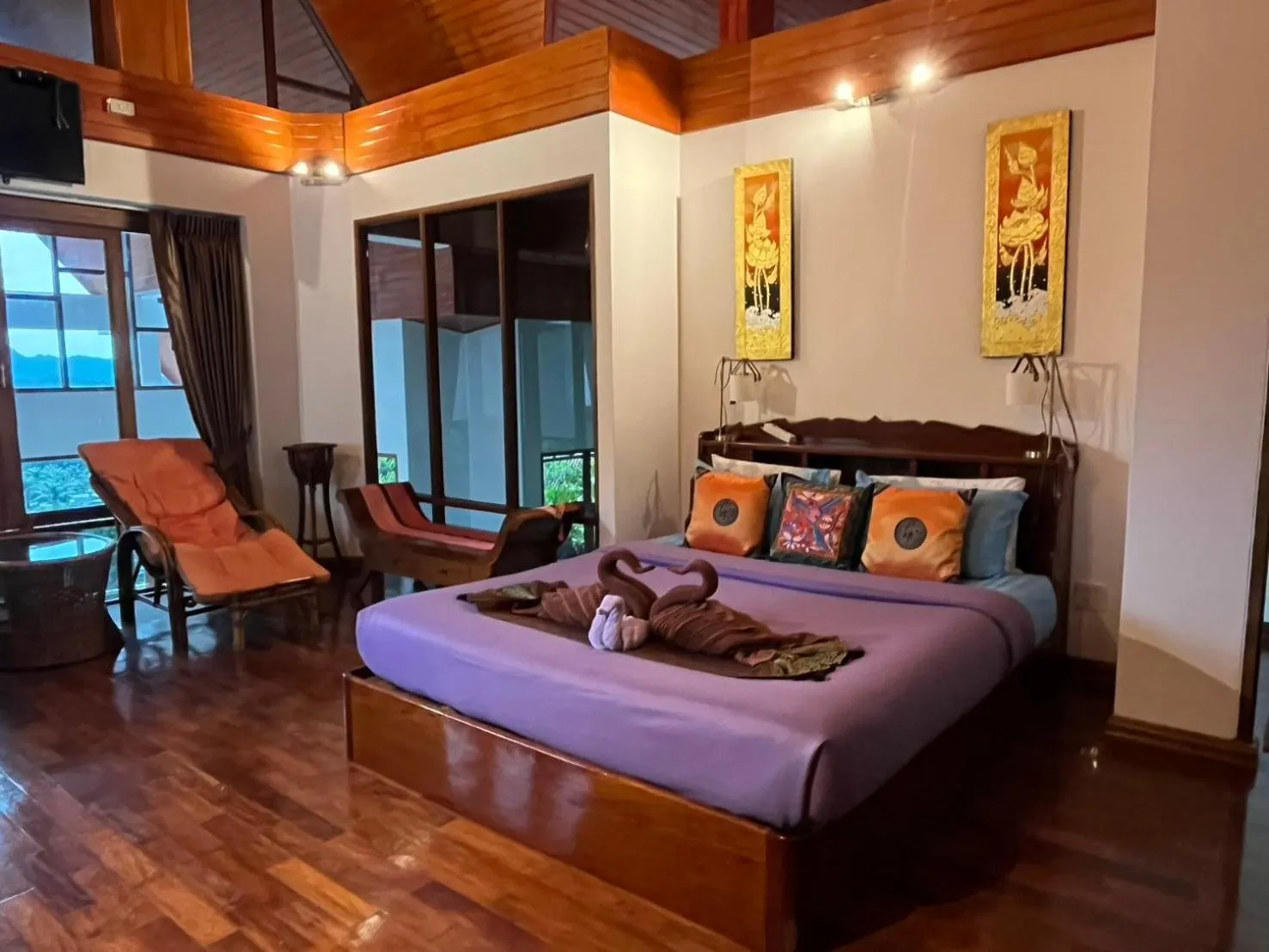 Bed in Krabi Villa Phu Khao Private Resort