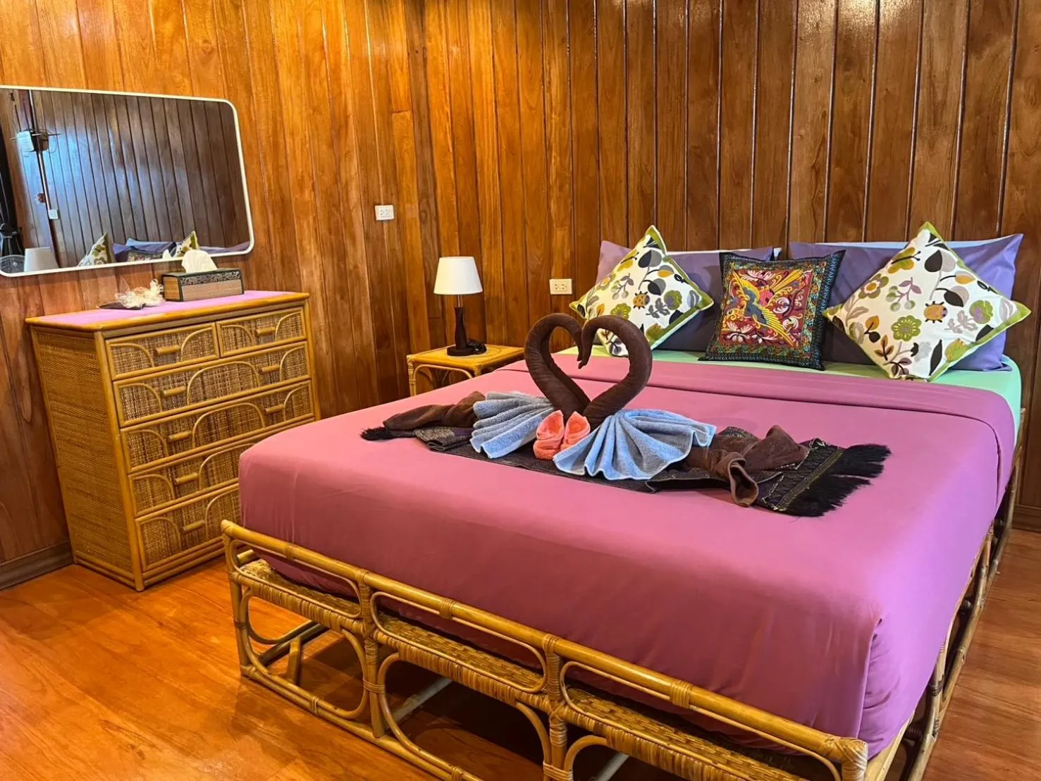 Bed in Krabi Villa Phu Khao Private Resort