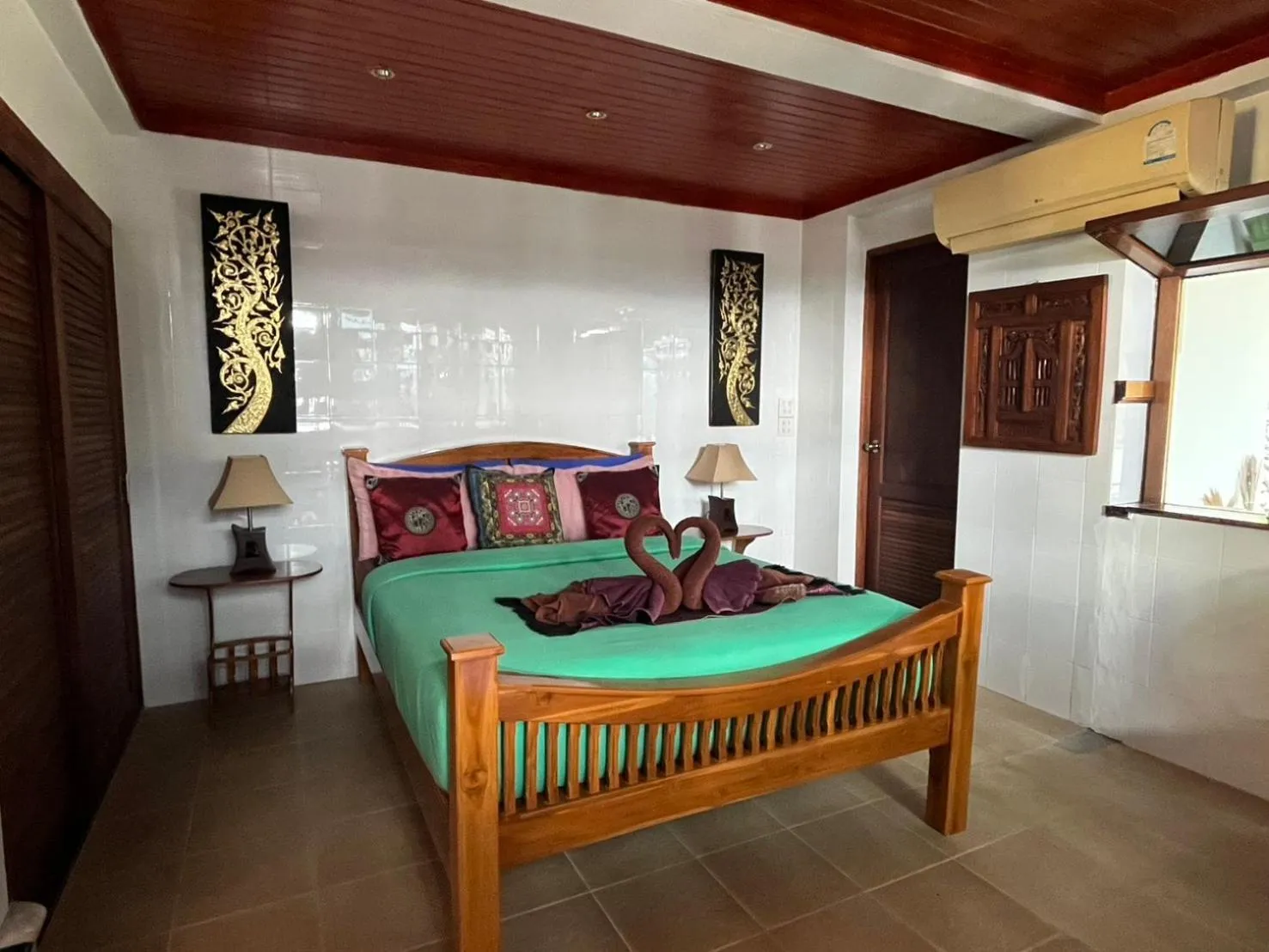 Bed in Krabi Villa Phu Khao Private Resort