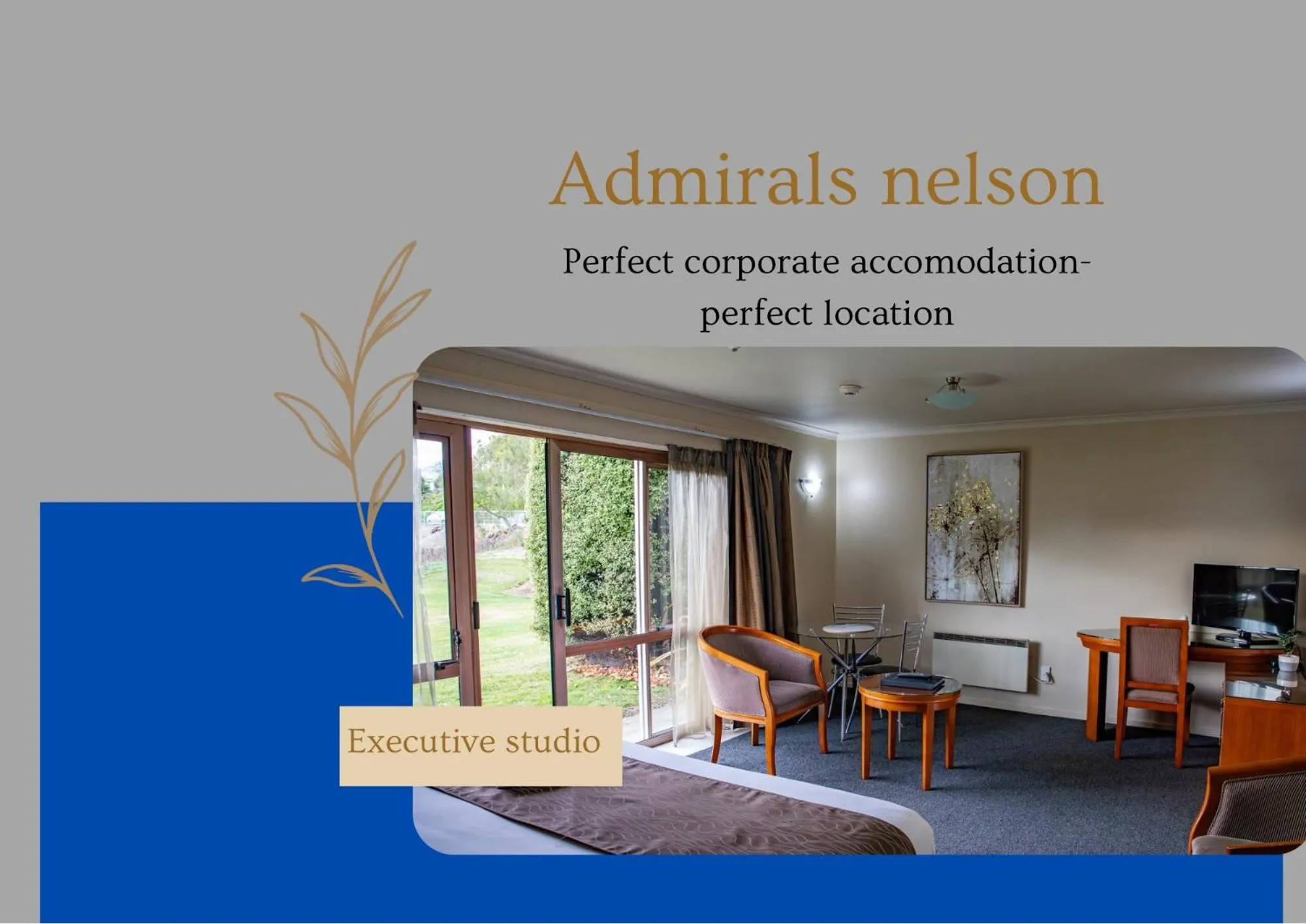 Bedroom in Admirals Motor Inn