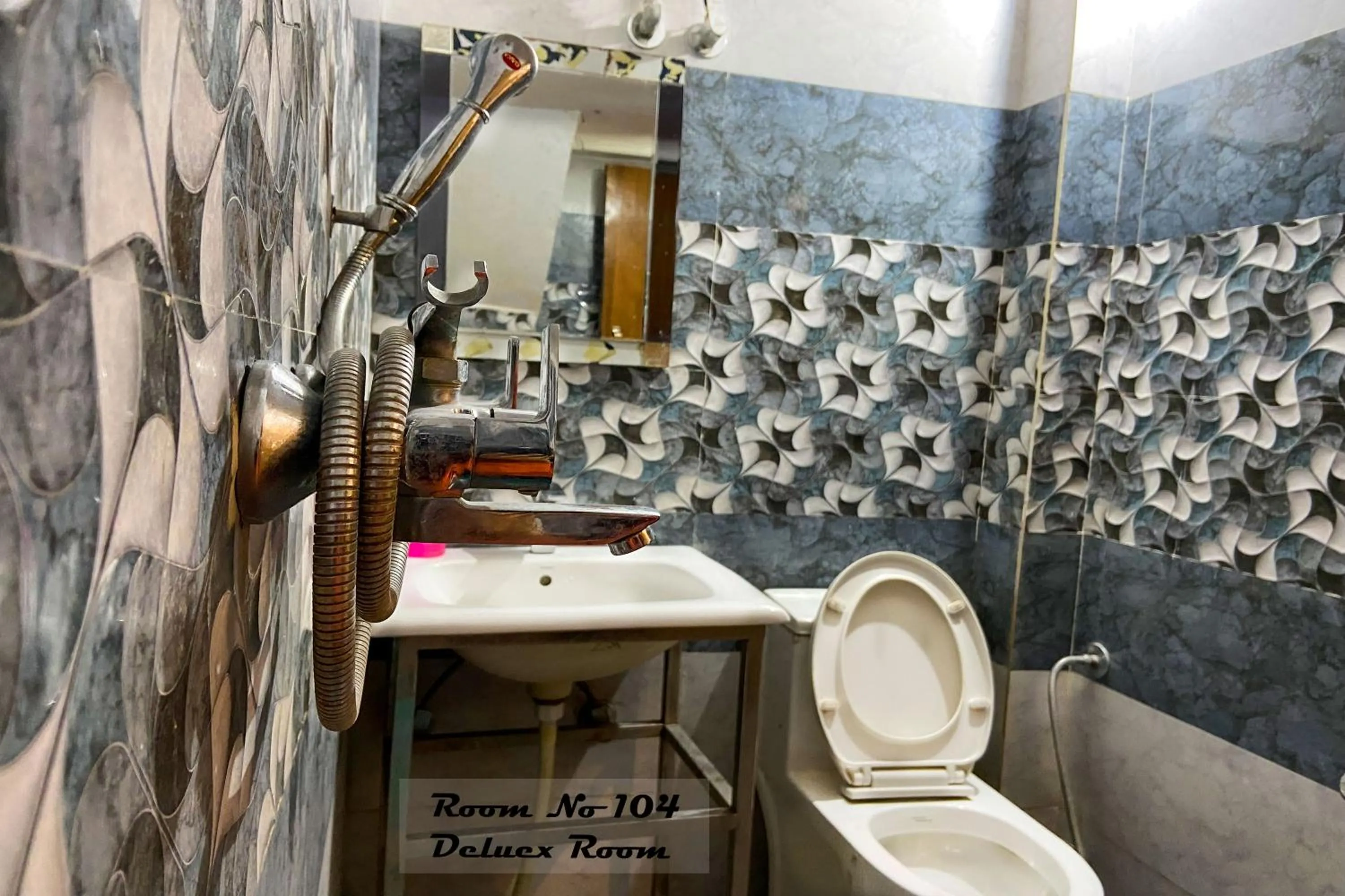 Bathroom in Hotel Ganga Basin