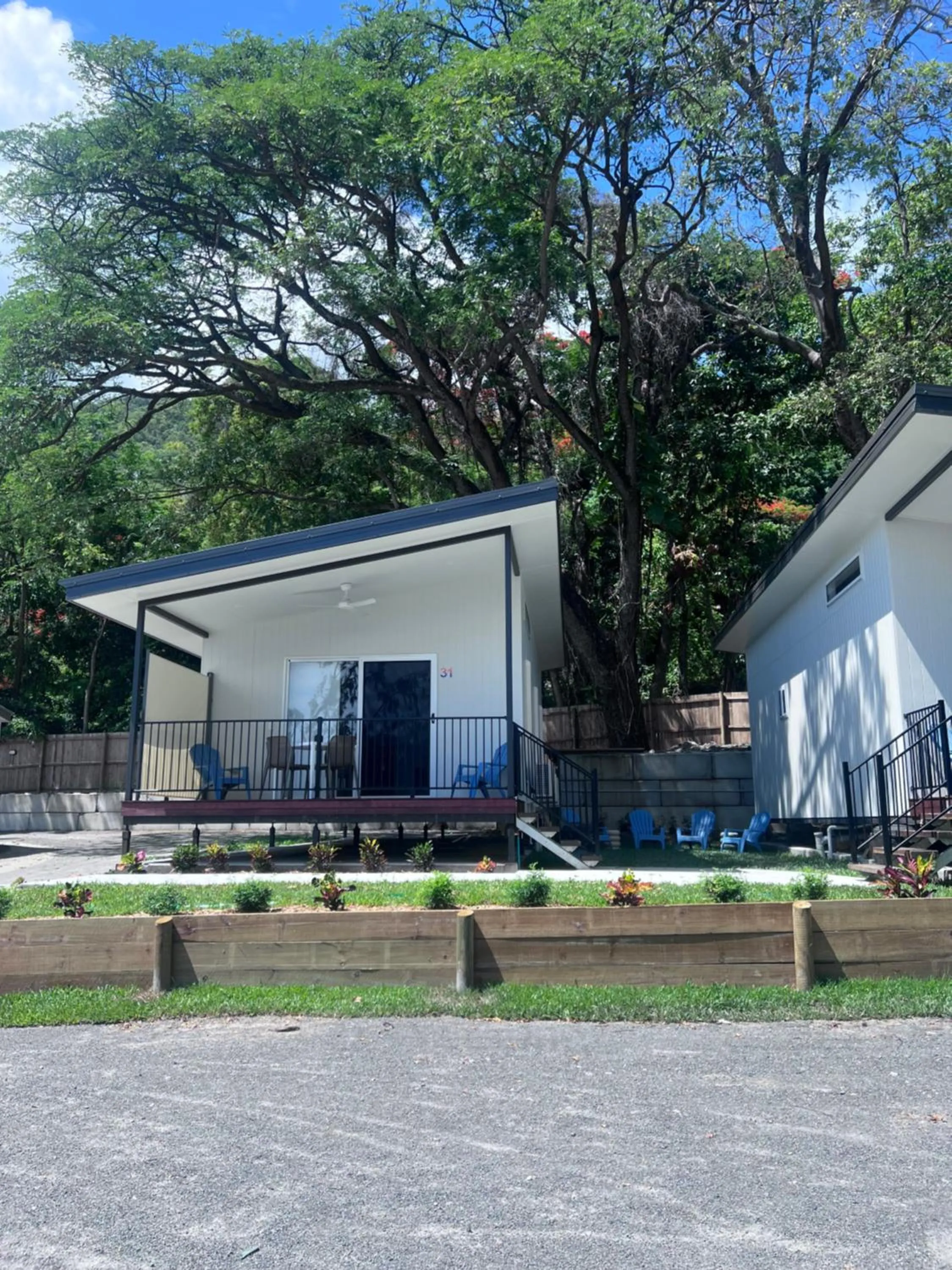 Garden view in Ellis Beach Oceanfront Holiday Park