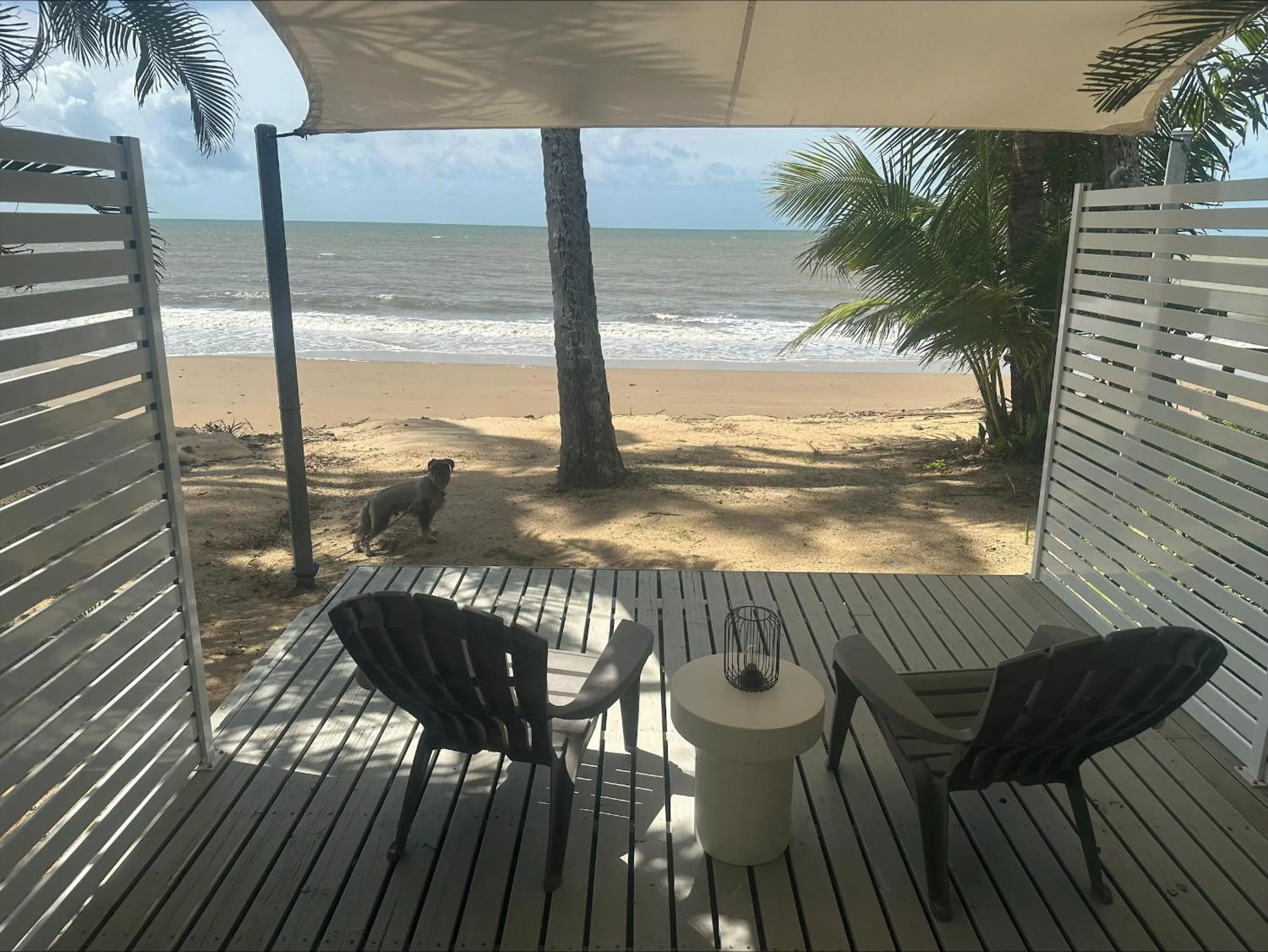 Patio in Ellis Beach Oceanfront Holiday Park
