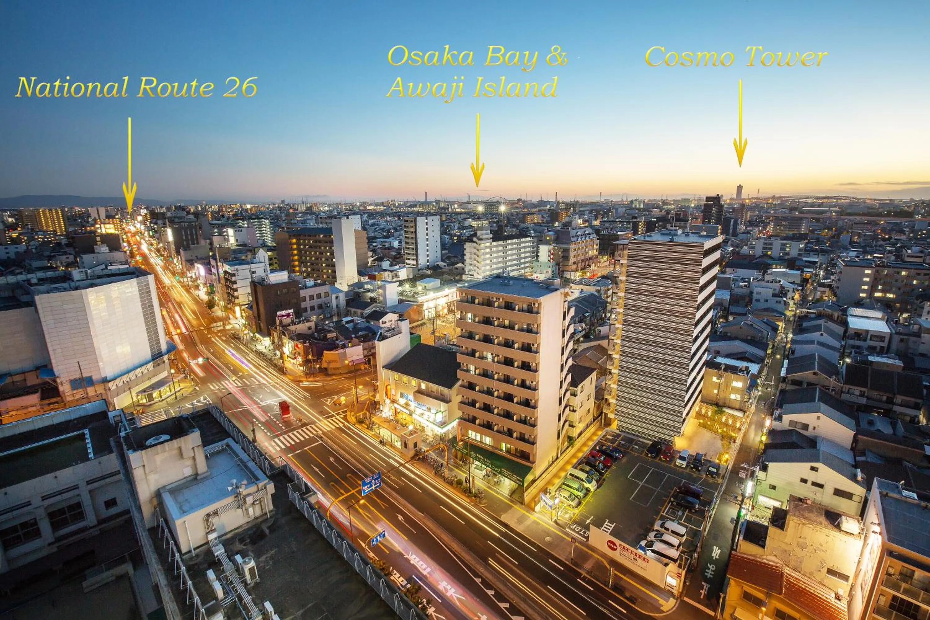 City view in Hotel Bloemen North Hanazono