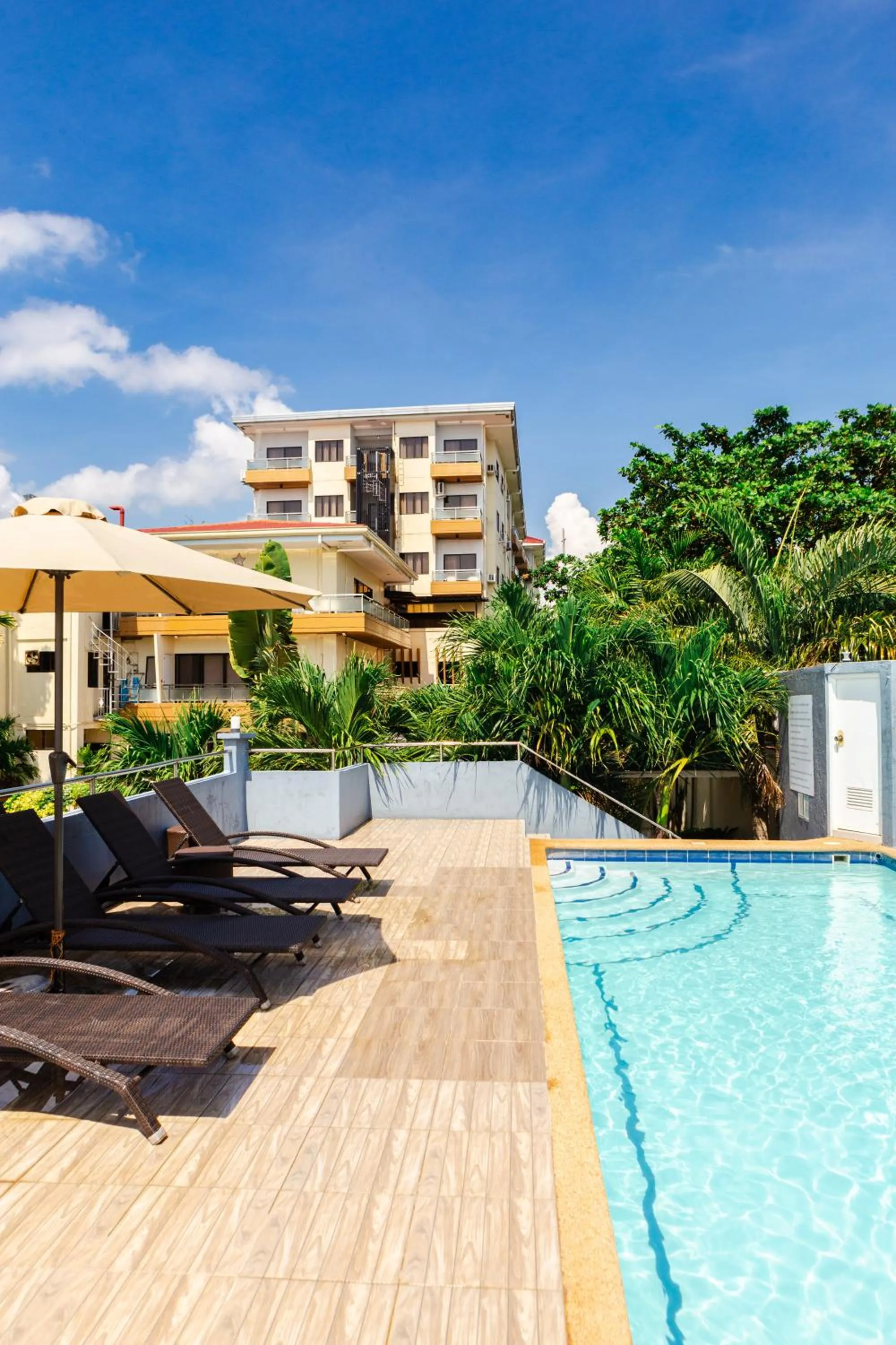 Property building in Palmbeach Resort Mactan Cebu powered by Cocotel