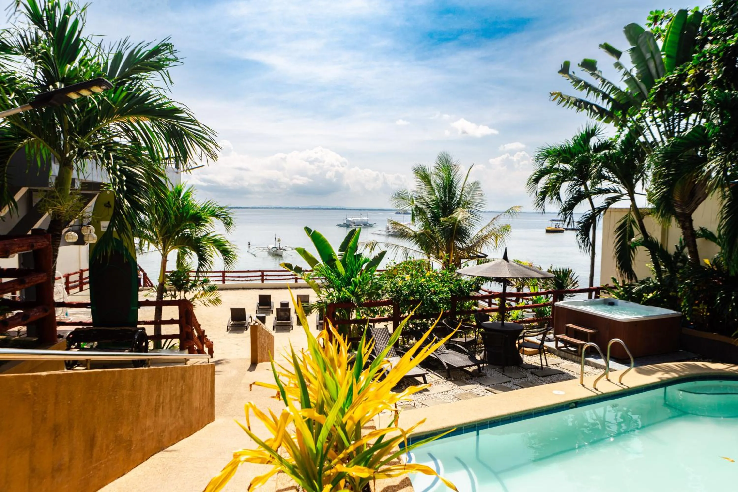 Pool view in Palmbeach Resort Mactan Cebu powered by Cocotel