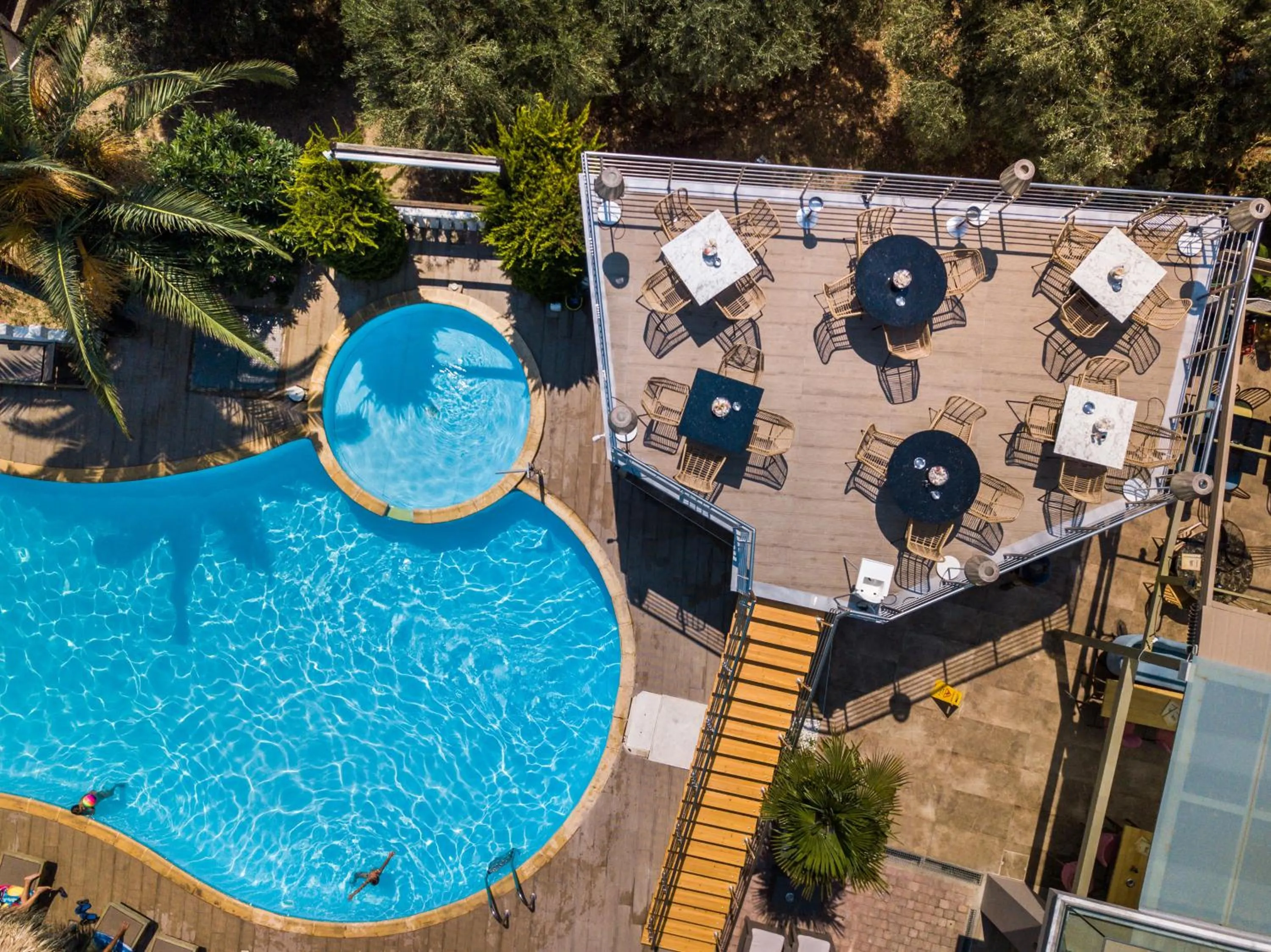 Bird's eye view in Hotel Potos