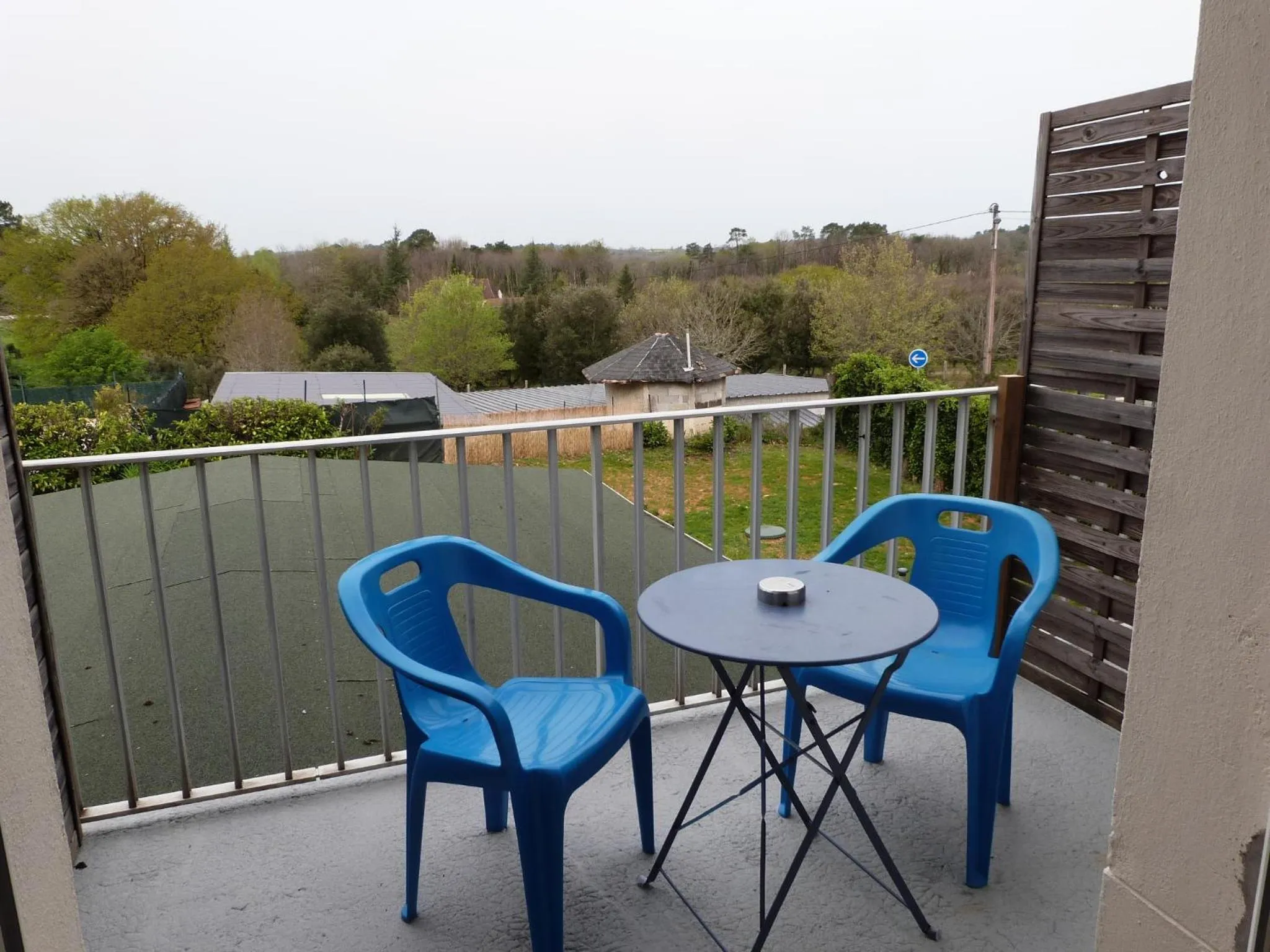 Balcony/Terrace in Logis Hôtel Restaurant La Borie
