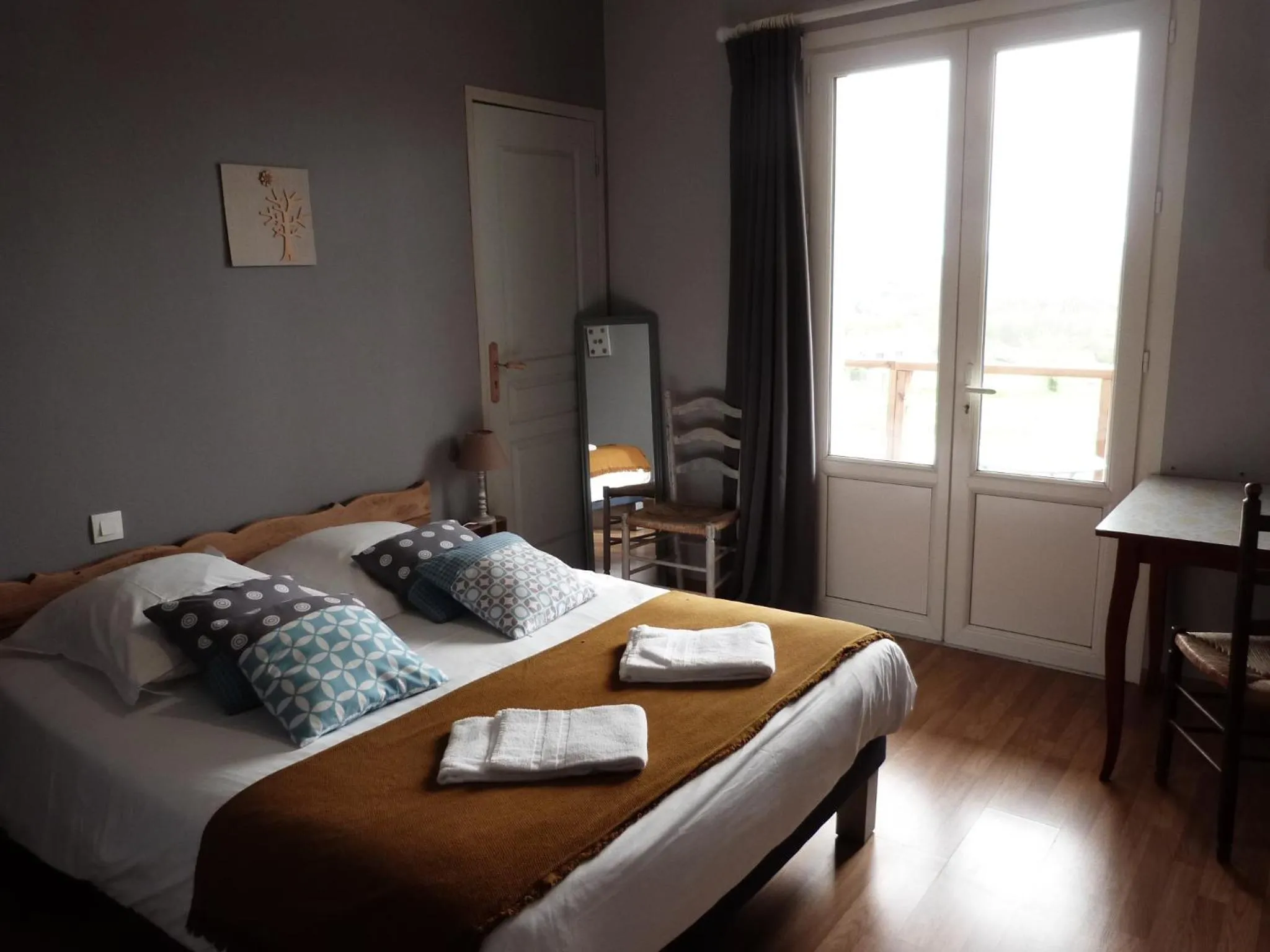 Photo of the whole room, Bed in Logis Hôtel Restaurant La Borie