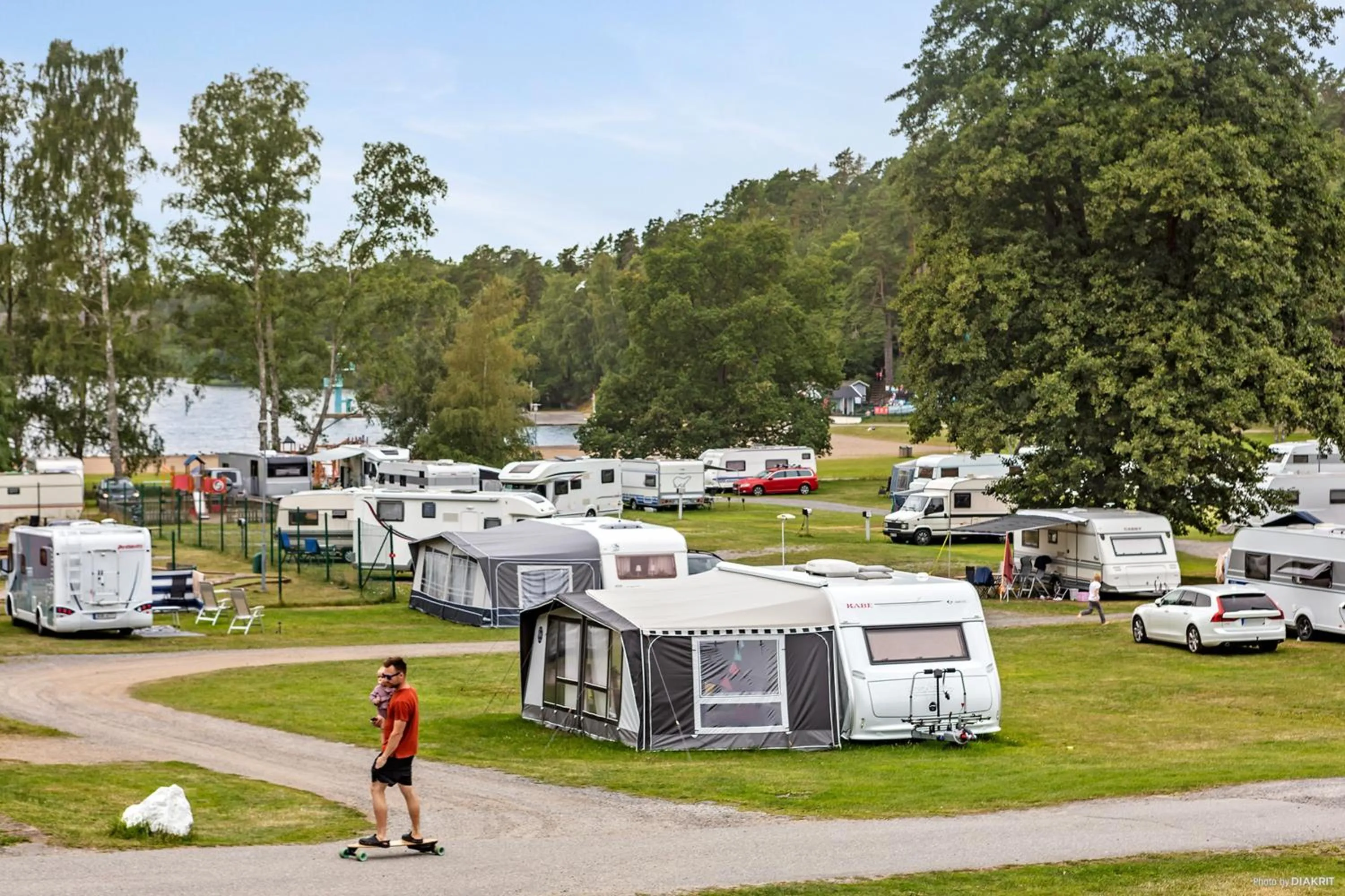 People in First Camp Nickstabadet-Nynäshamn