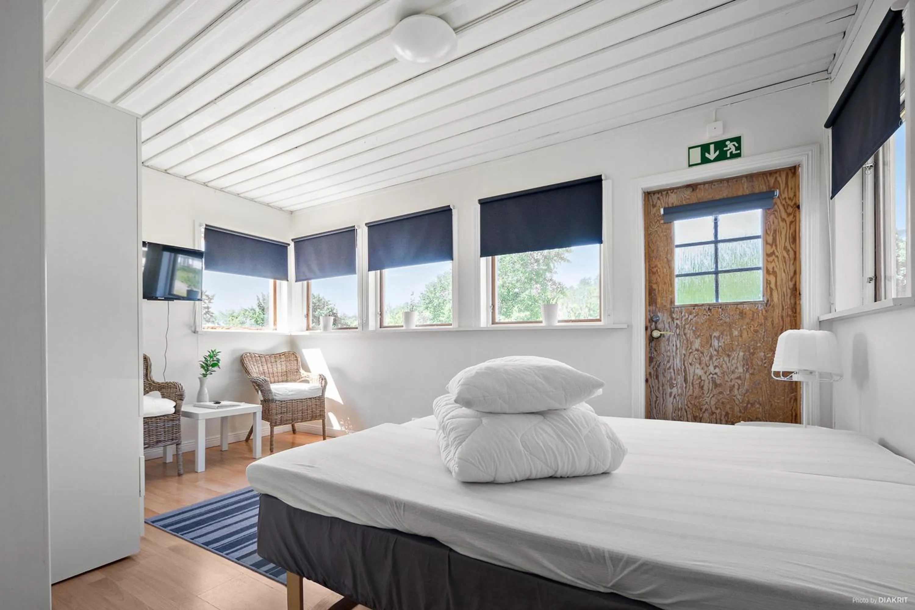 Bedroom, Bed in First Camp Nickstabadet-Nynäshamn