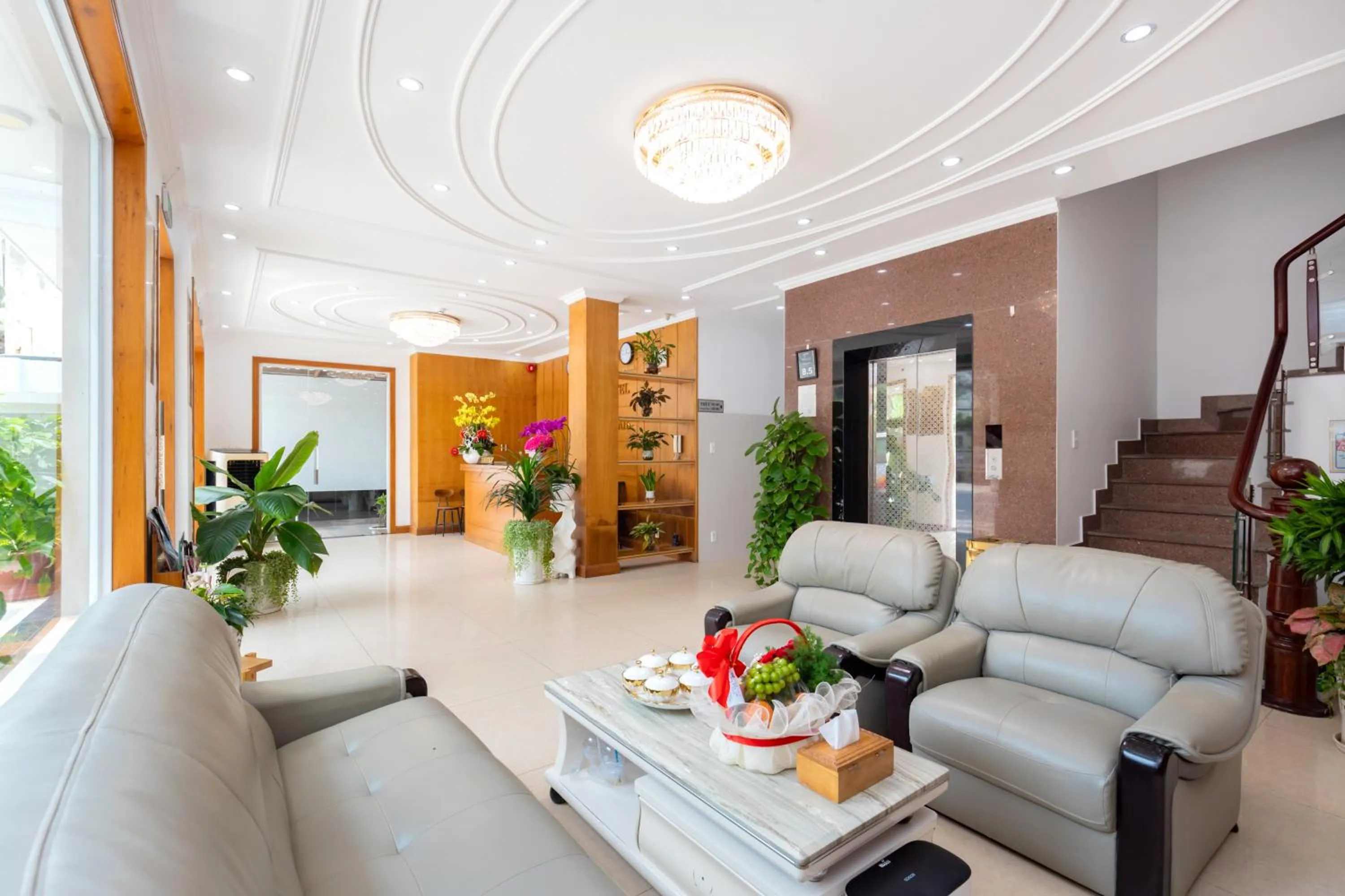 Seating area in Novena Hotel