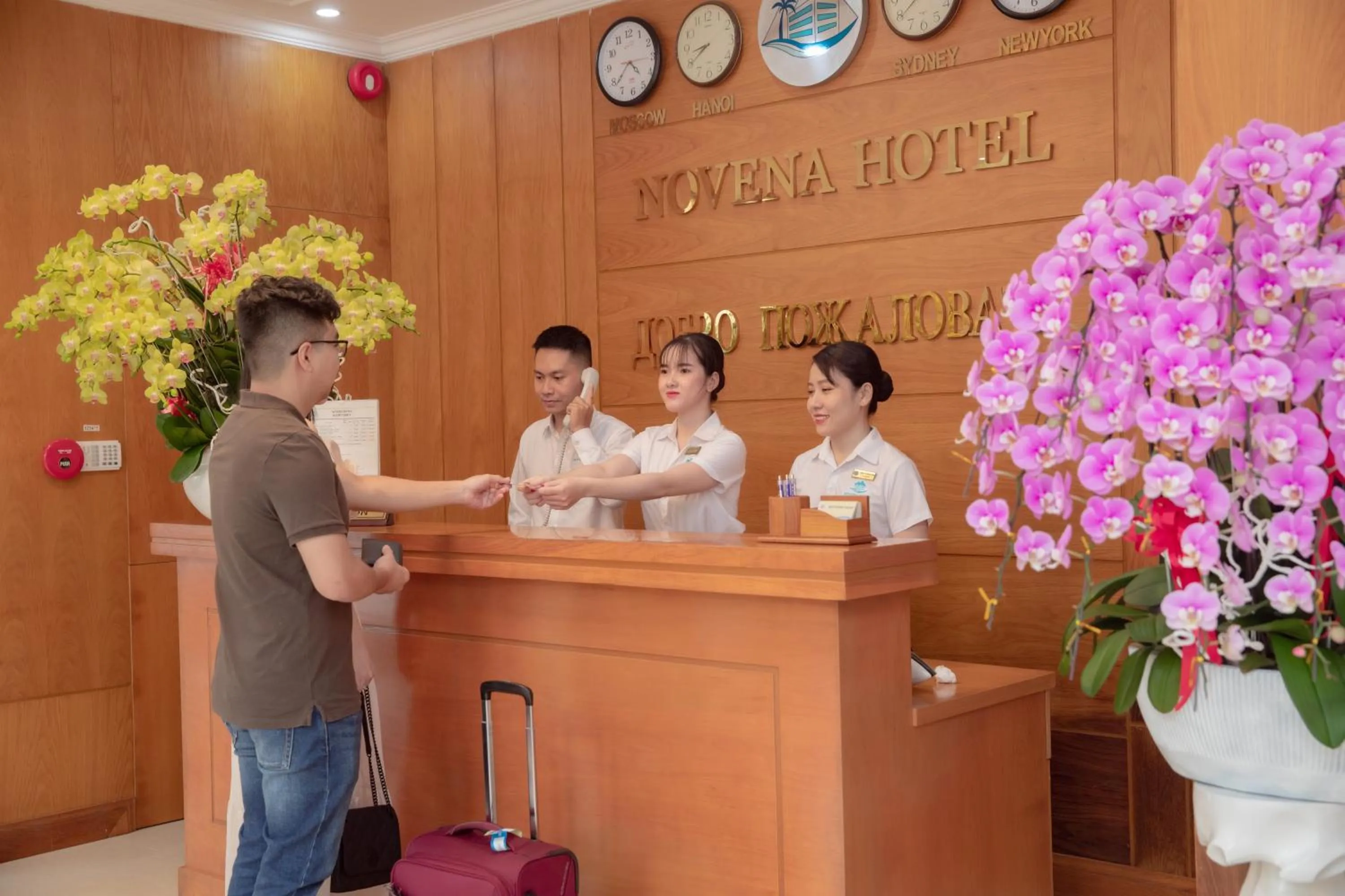 Lobby or reception in Novena Hotel