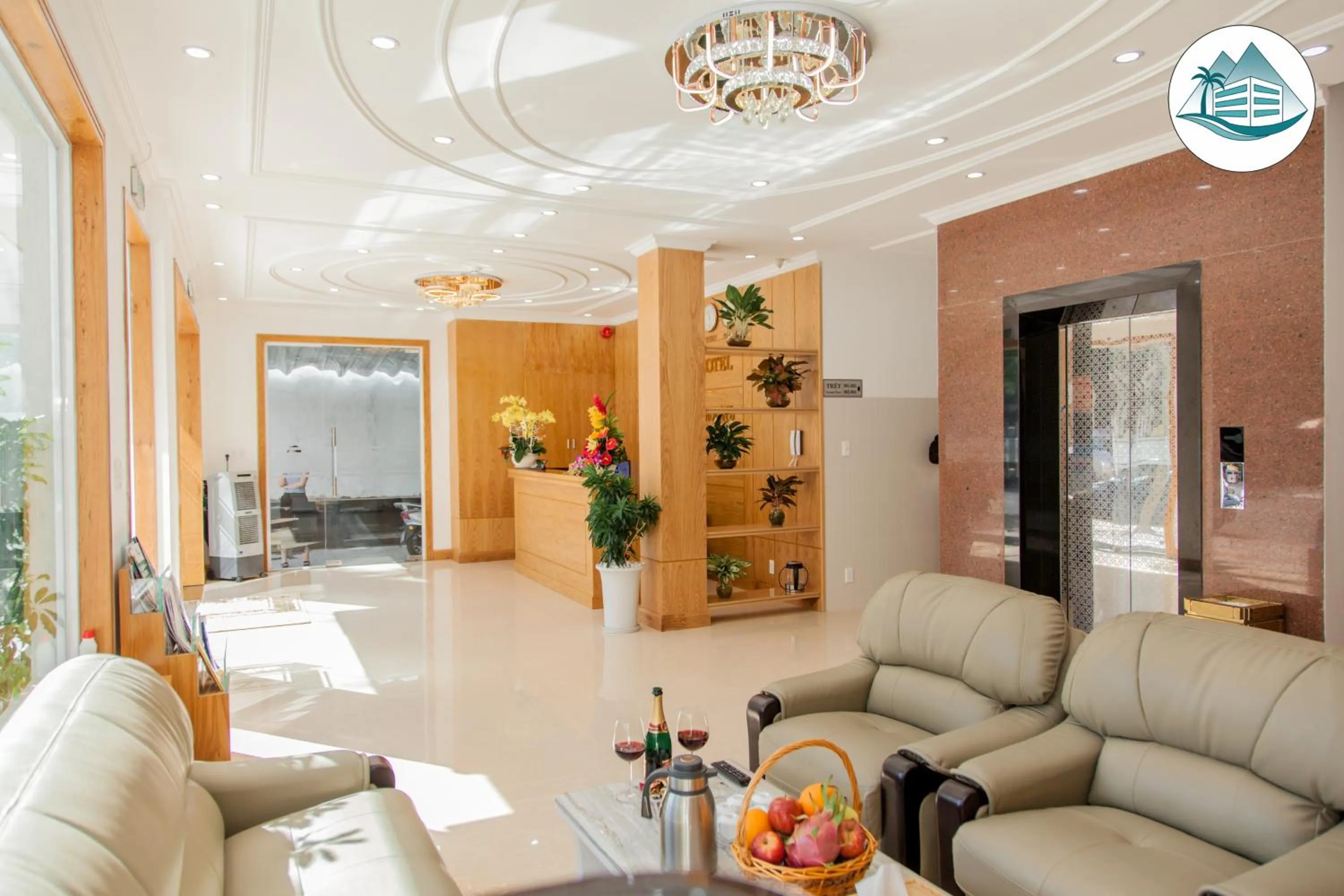 Seating area in Novena Hotel