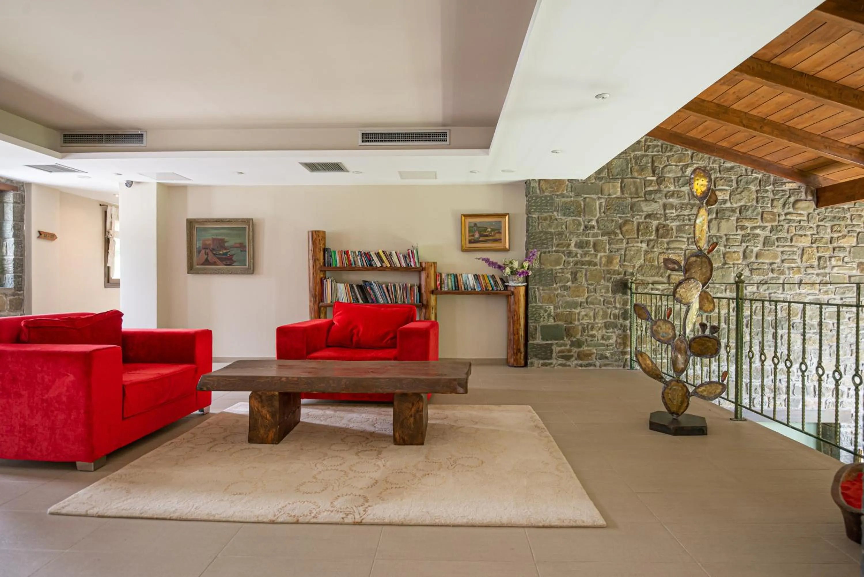 Library in Anavasi Mountain Resort