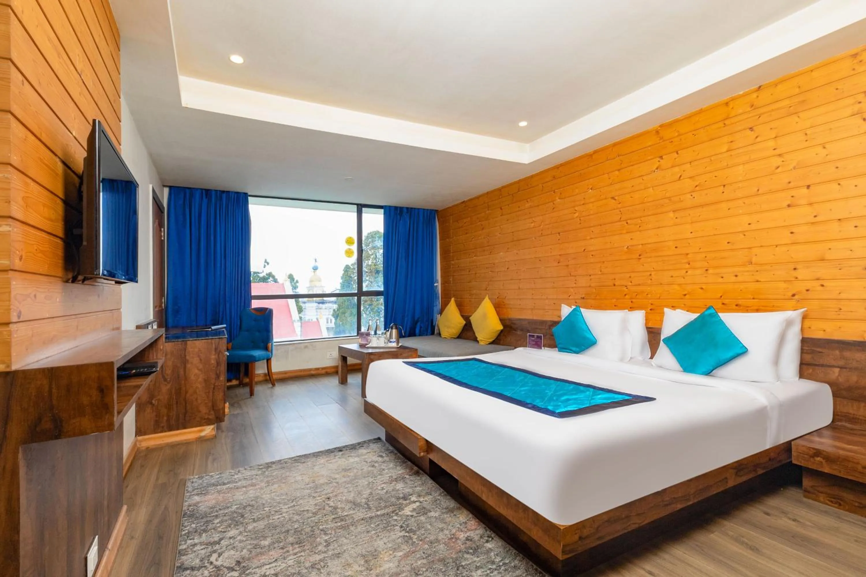 Bedroom, Bed in Yashshree Sanderling Mall Road