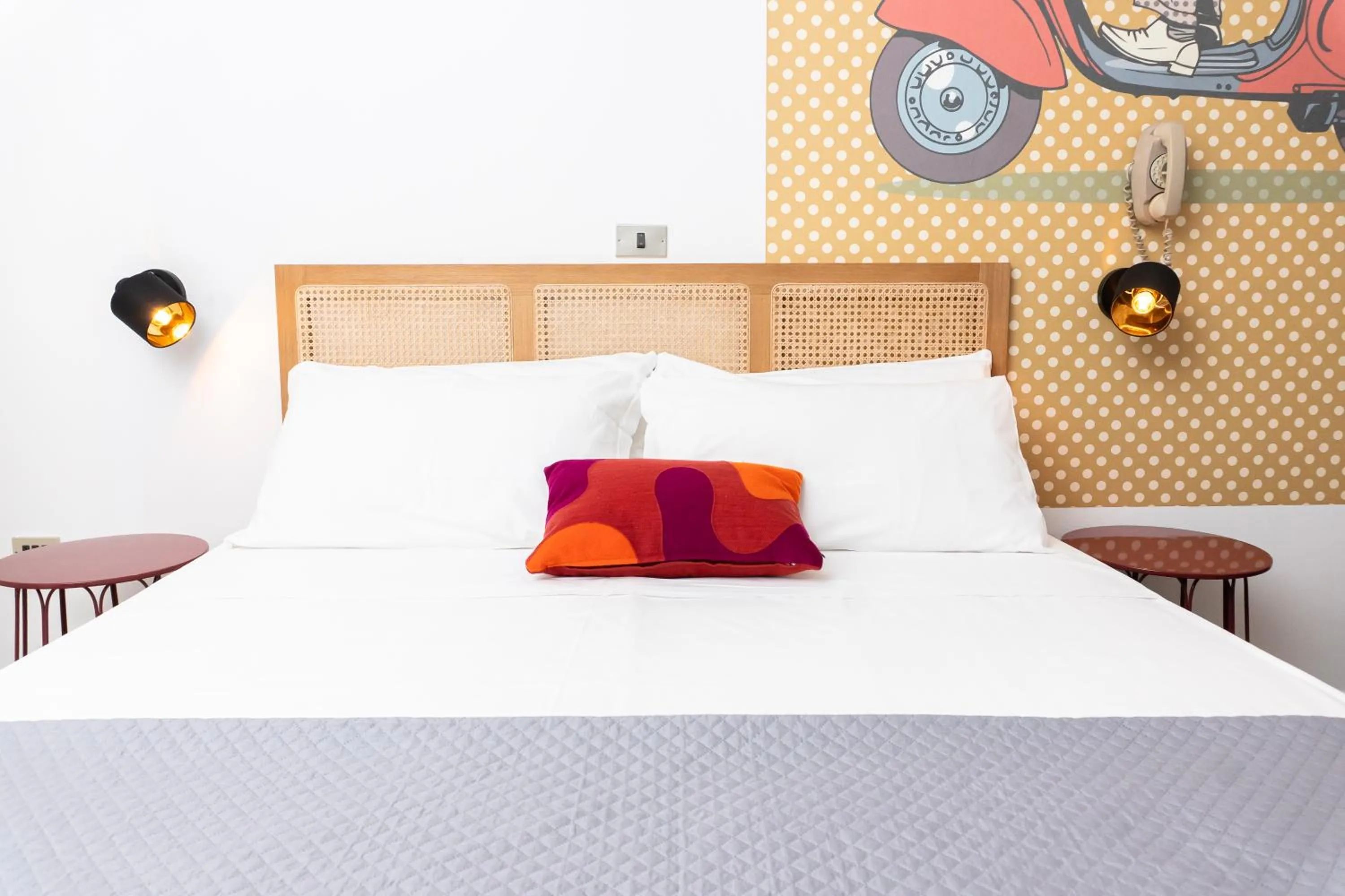 Decorative detail, Bed in Hotel Mirabella