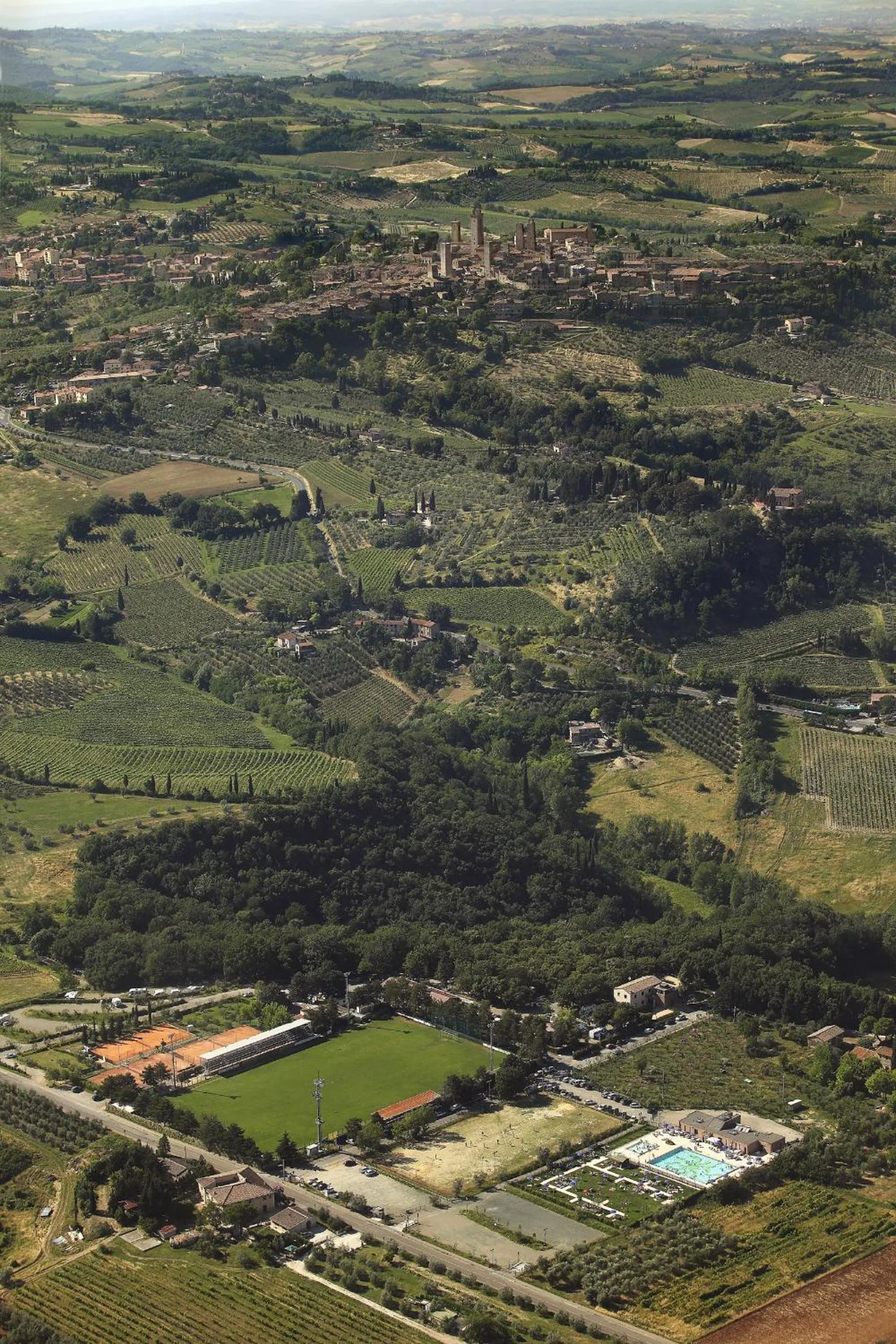 Bird's eye view in Camping Il Boschetto Di Piemma