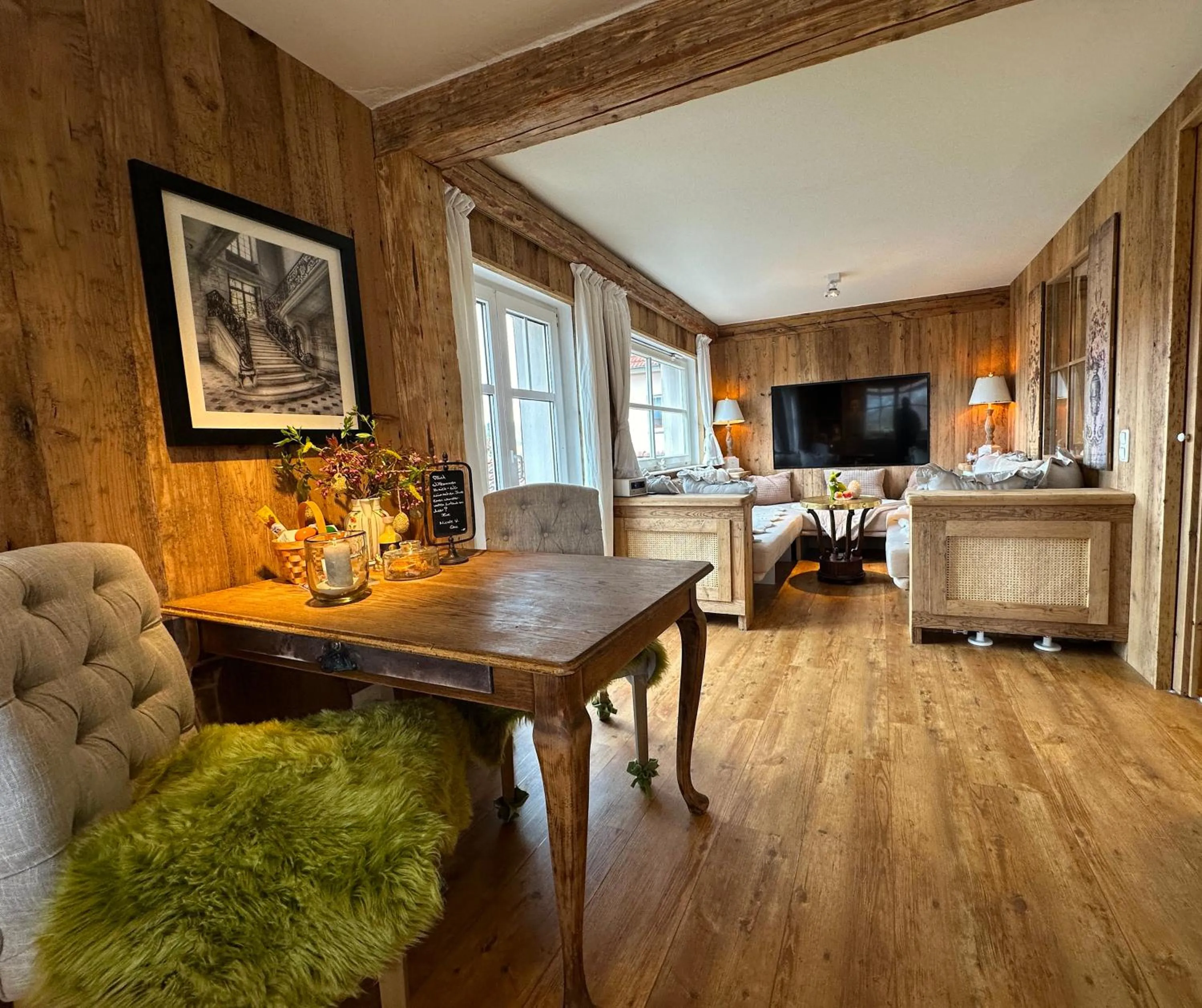 Living room in Weißt Du noch - Gästehäuser & Suiten