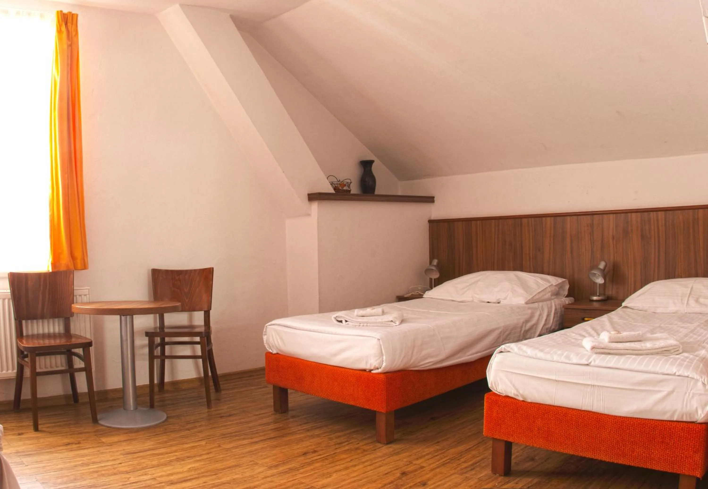 Seating area, Bed in Hotel Kácov