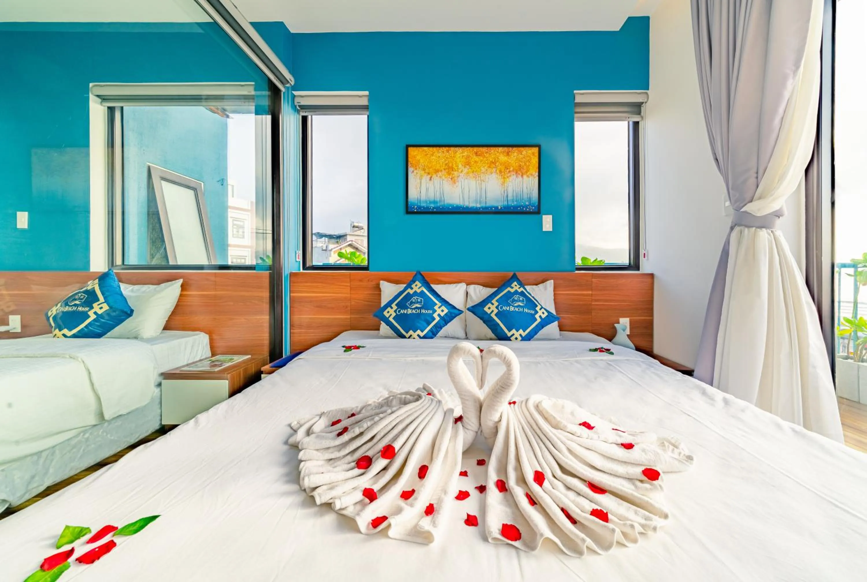 Bed in Cani Beach House