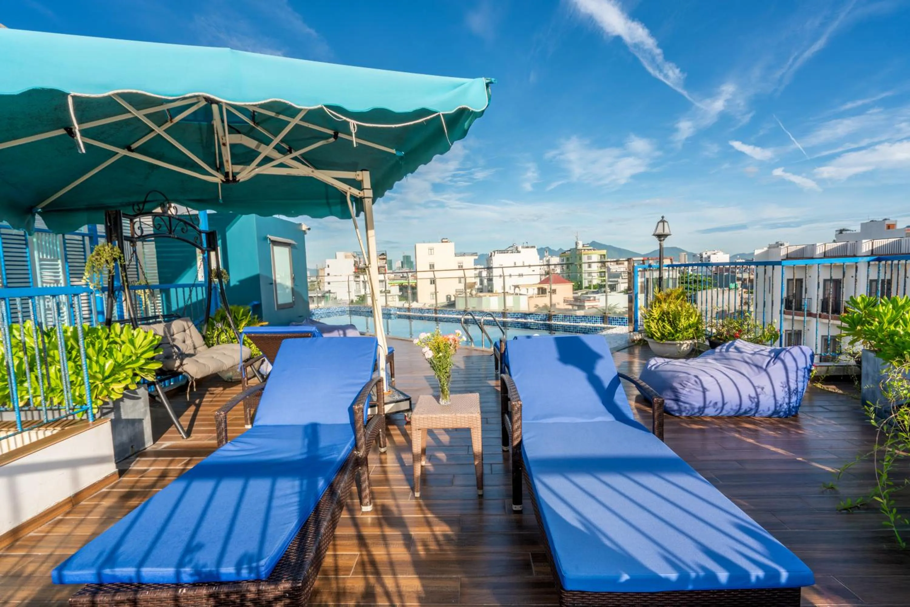 sunbed in Cani Beach House