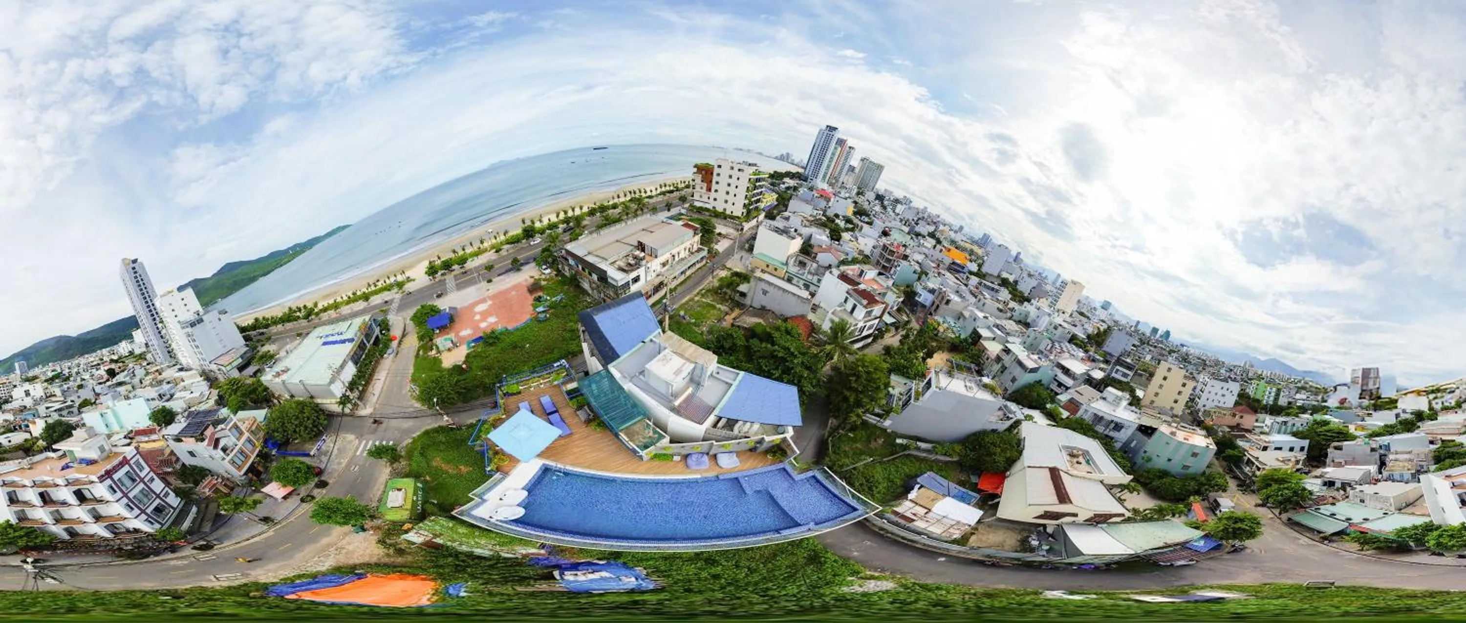 Bird's eye view in Cani Beach House