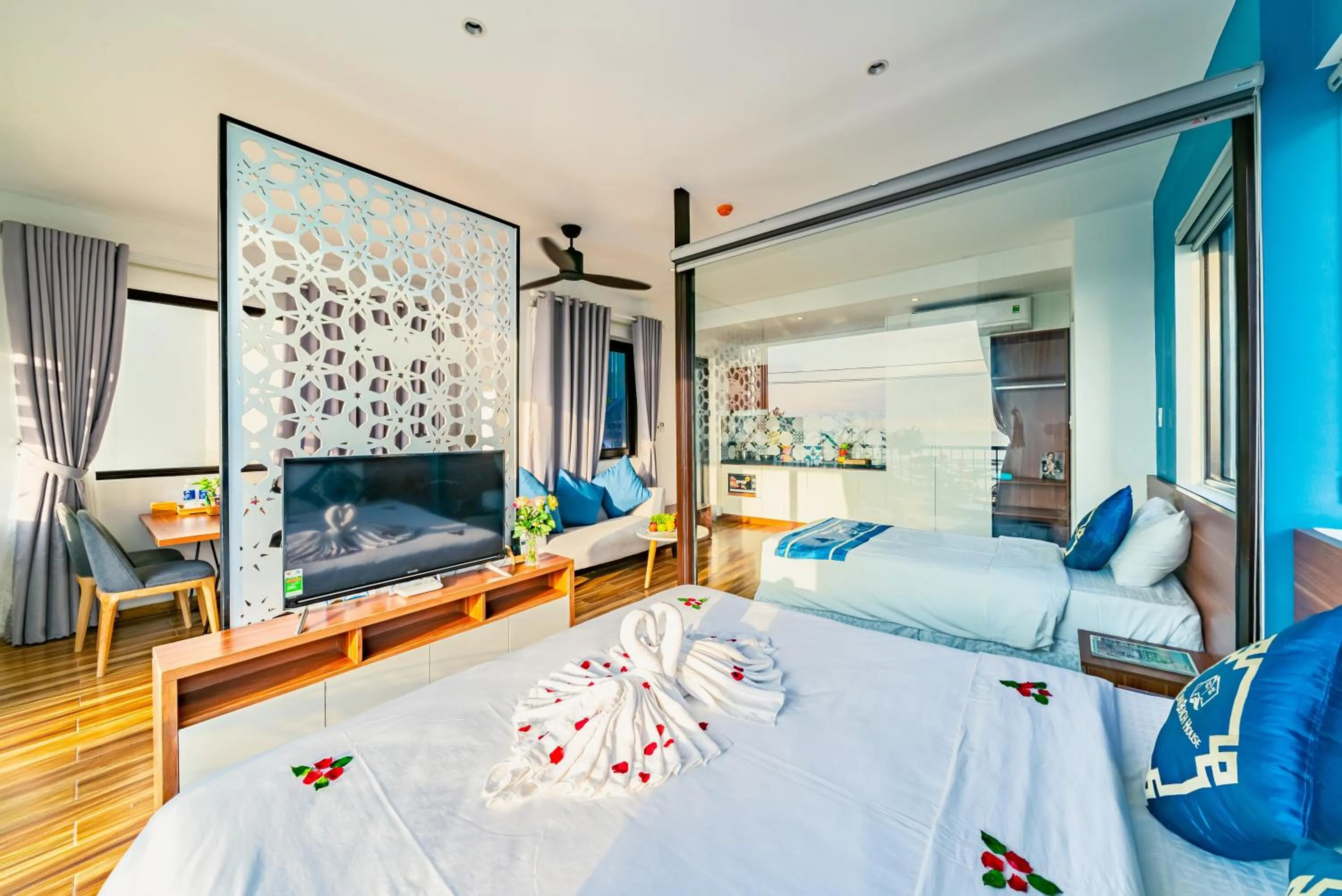 Bed in Cani Beach House